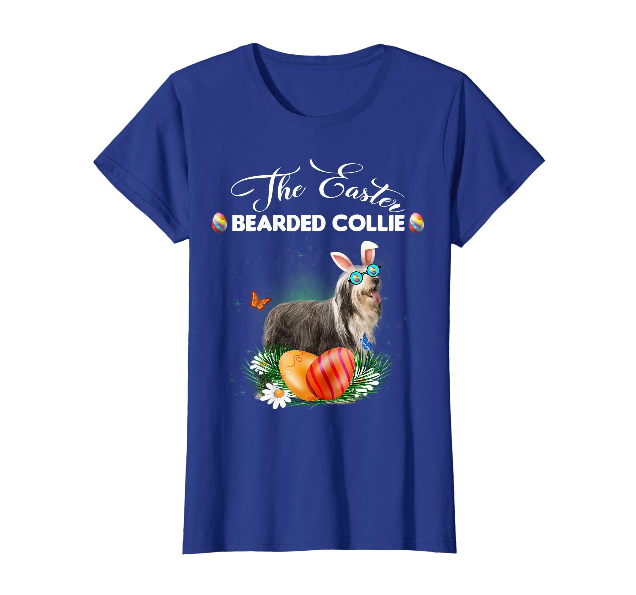 Bearded Collie Bunny Easter Day Dog Gifts T-Shirt