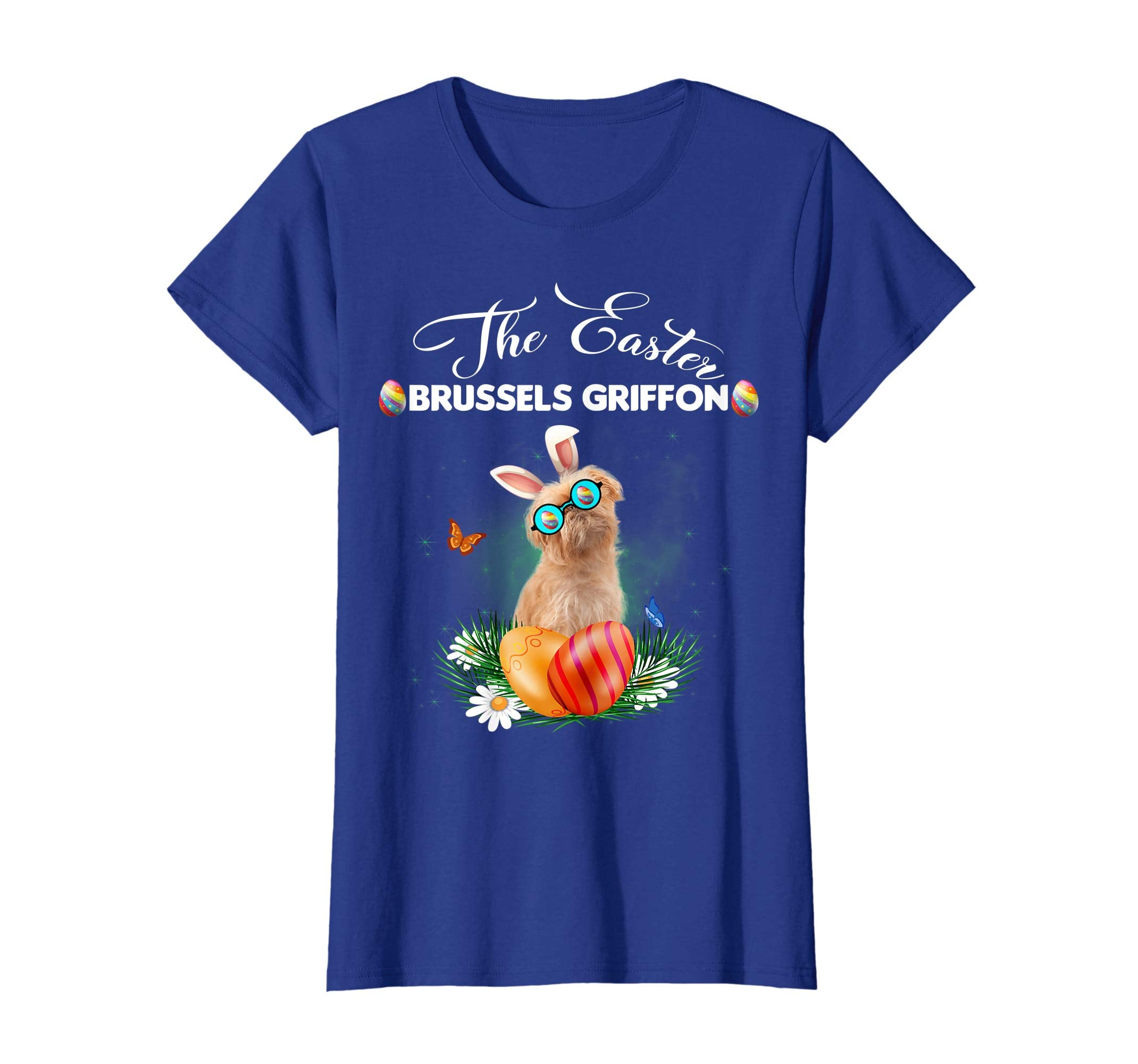 Brussels Griffon Bunny Easter Day Dog Gifts T-Shirt