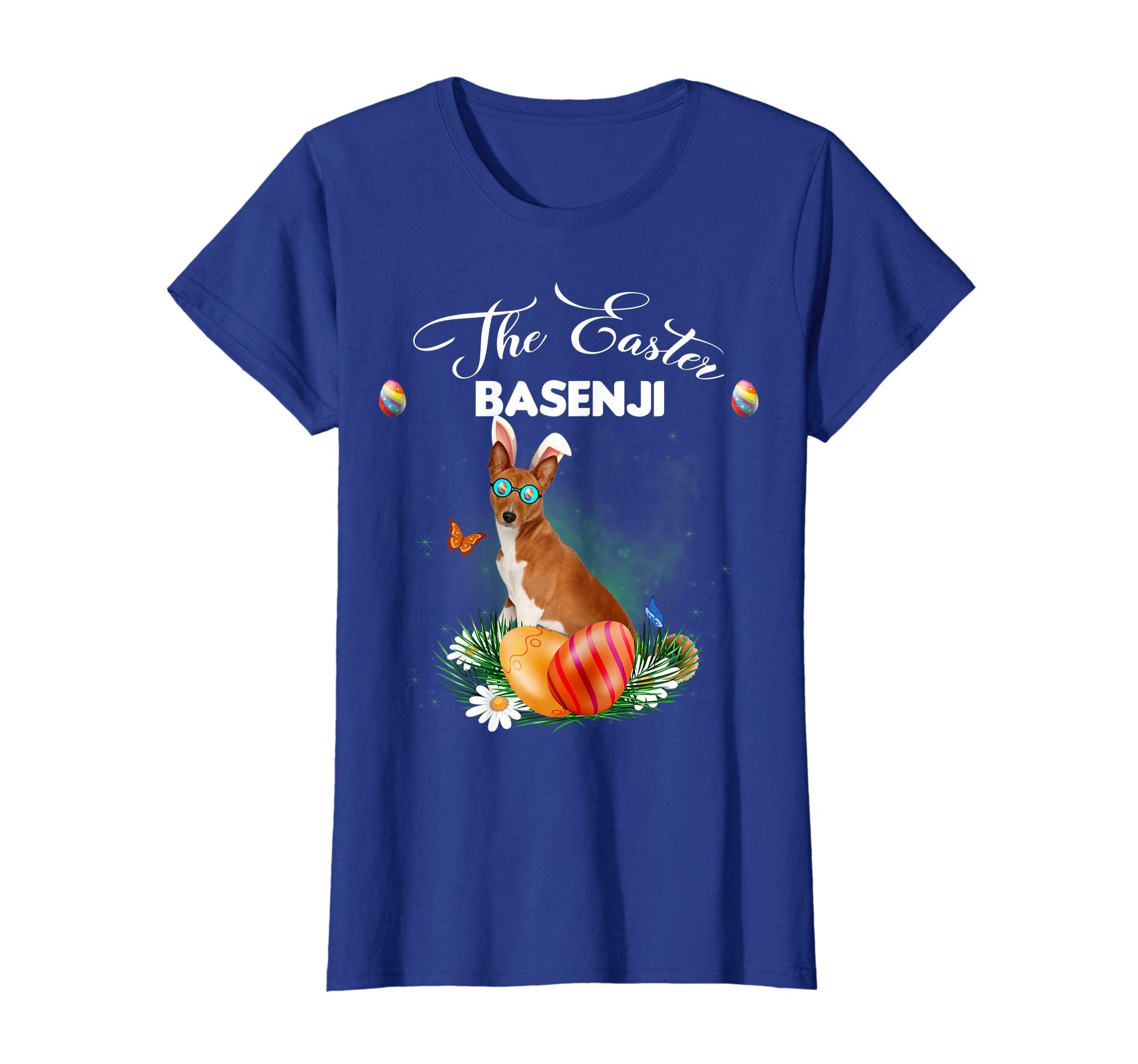 Basenji Bunny Easter Day Dog Gifts T-Shirt