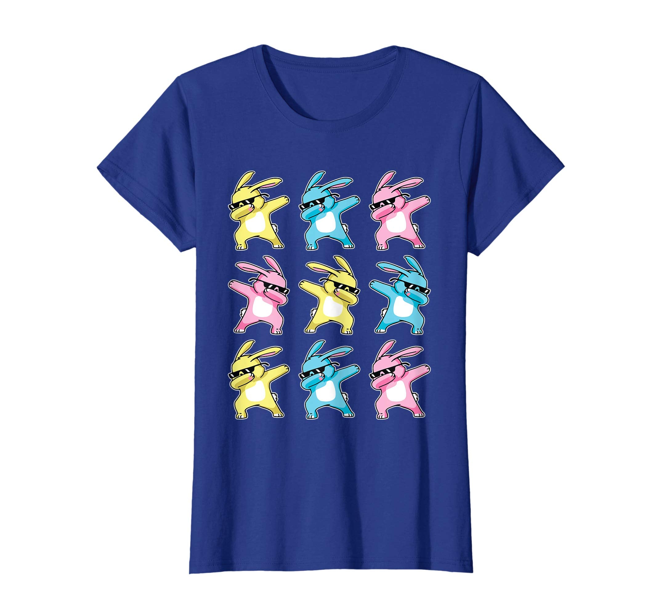 Nine Bunny Rabbit Dabbing Dancing Happy Easter Day Shirt
