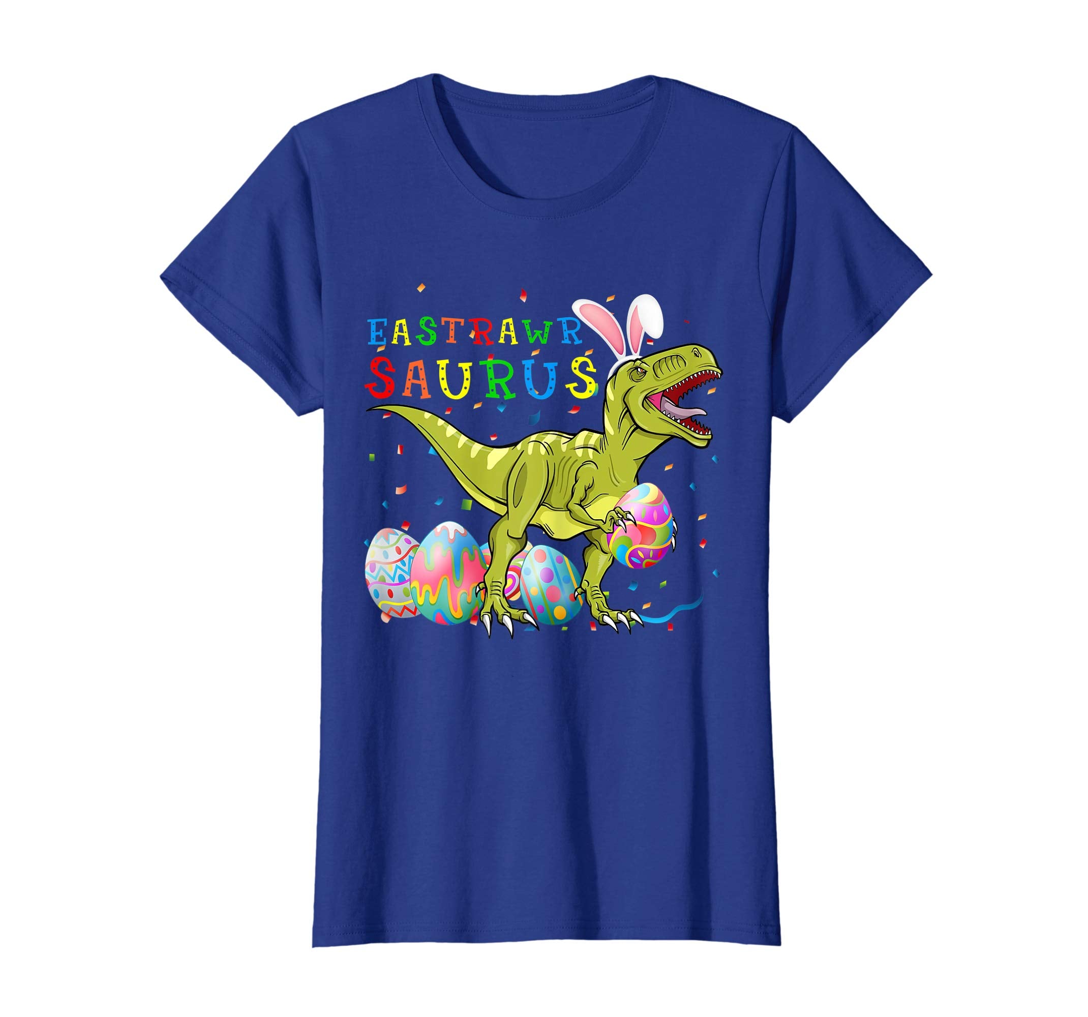 Eastrawr Saurus T Rex Dinosaur Easter Bunny Egg Shirt Kids