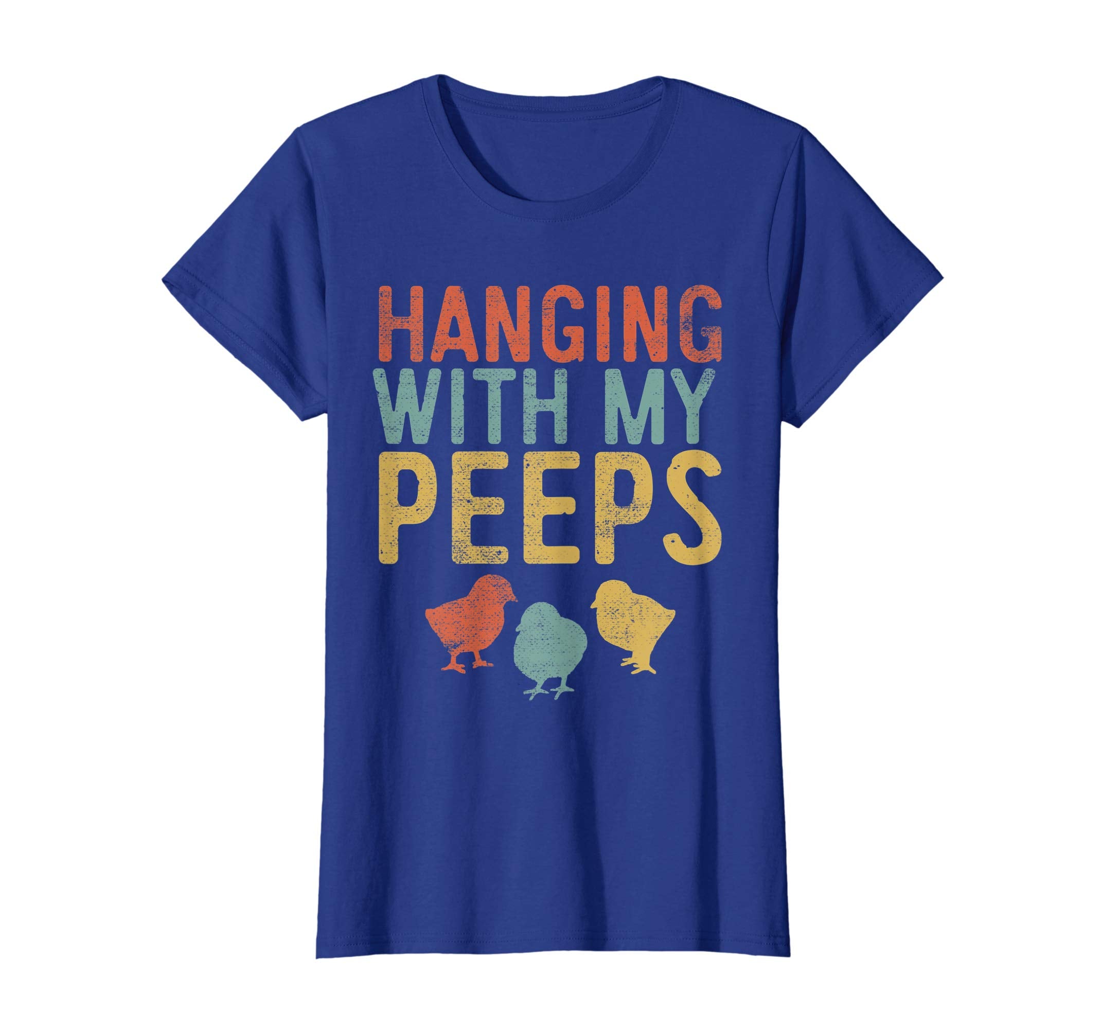 Easter Chicks Hanging With My Peeps Retro Vintage T-Shirt