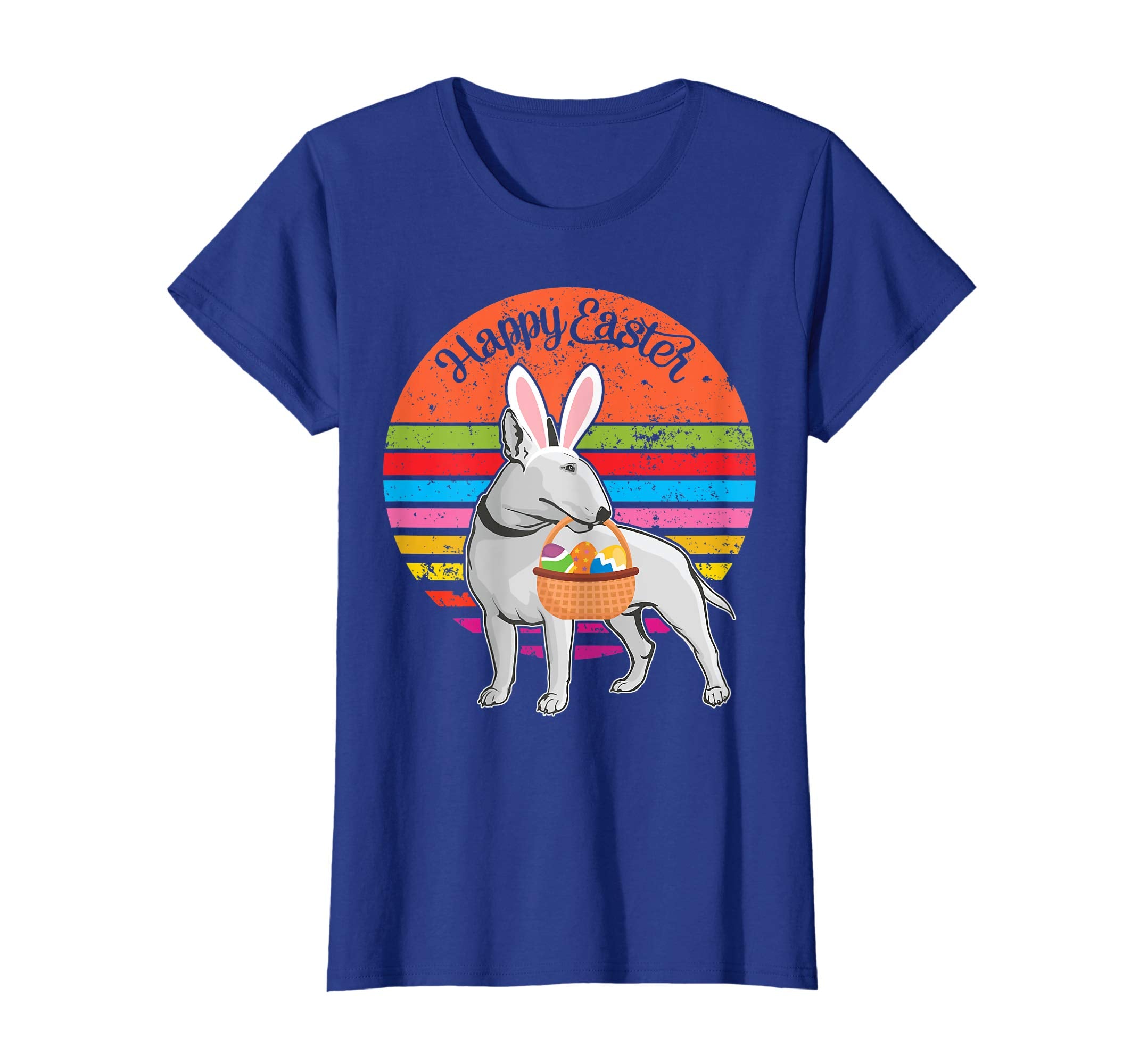 Bull Terrier Bunny Dog Easter Egg Happy Easter Vintage Shirt
