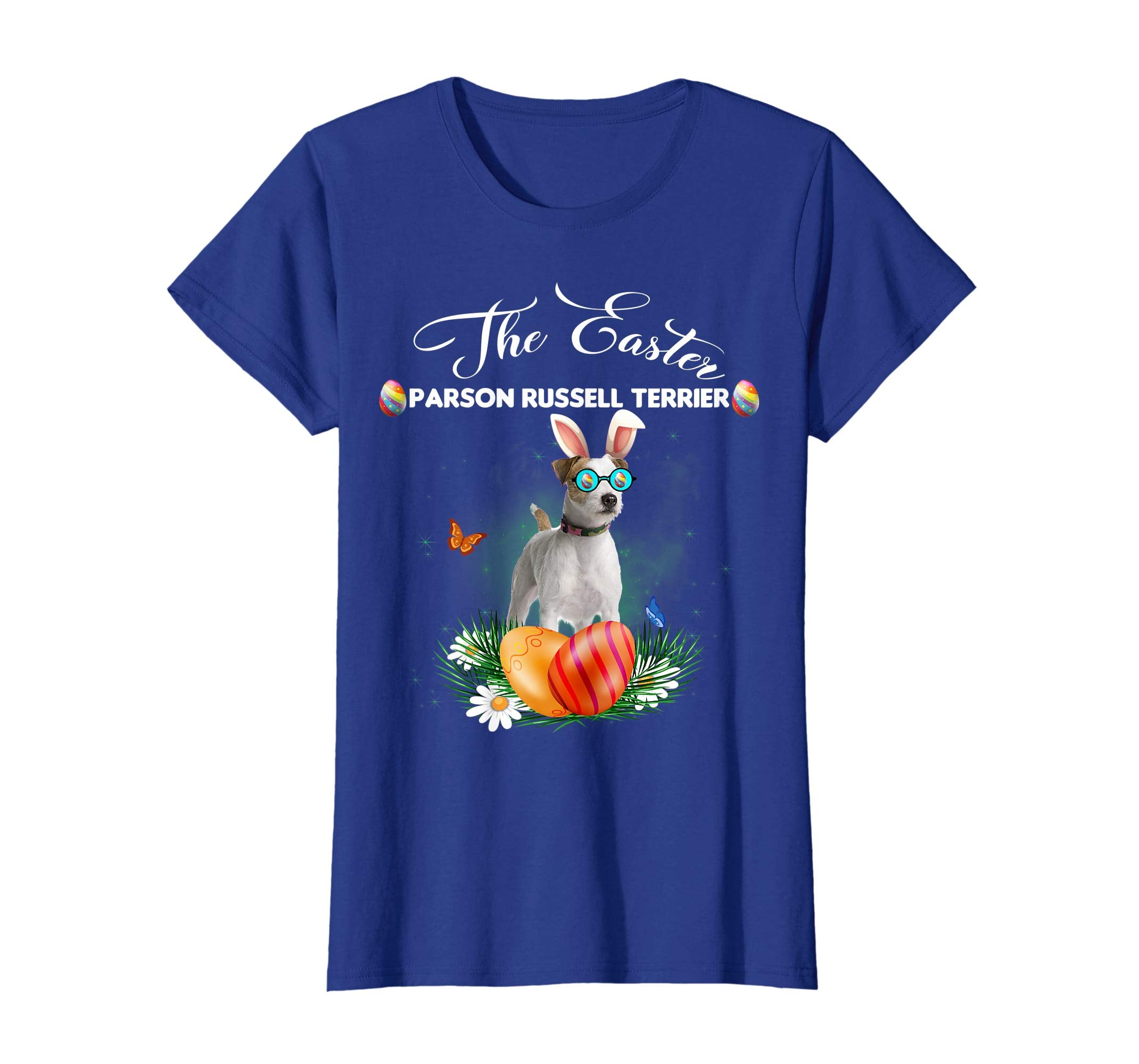 Parson Russell Terrier Bunny Easter Day Dog Gifts T-Shirt