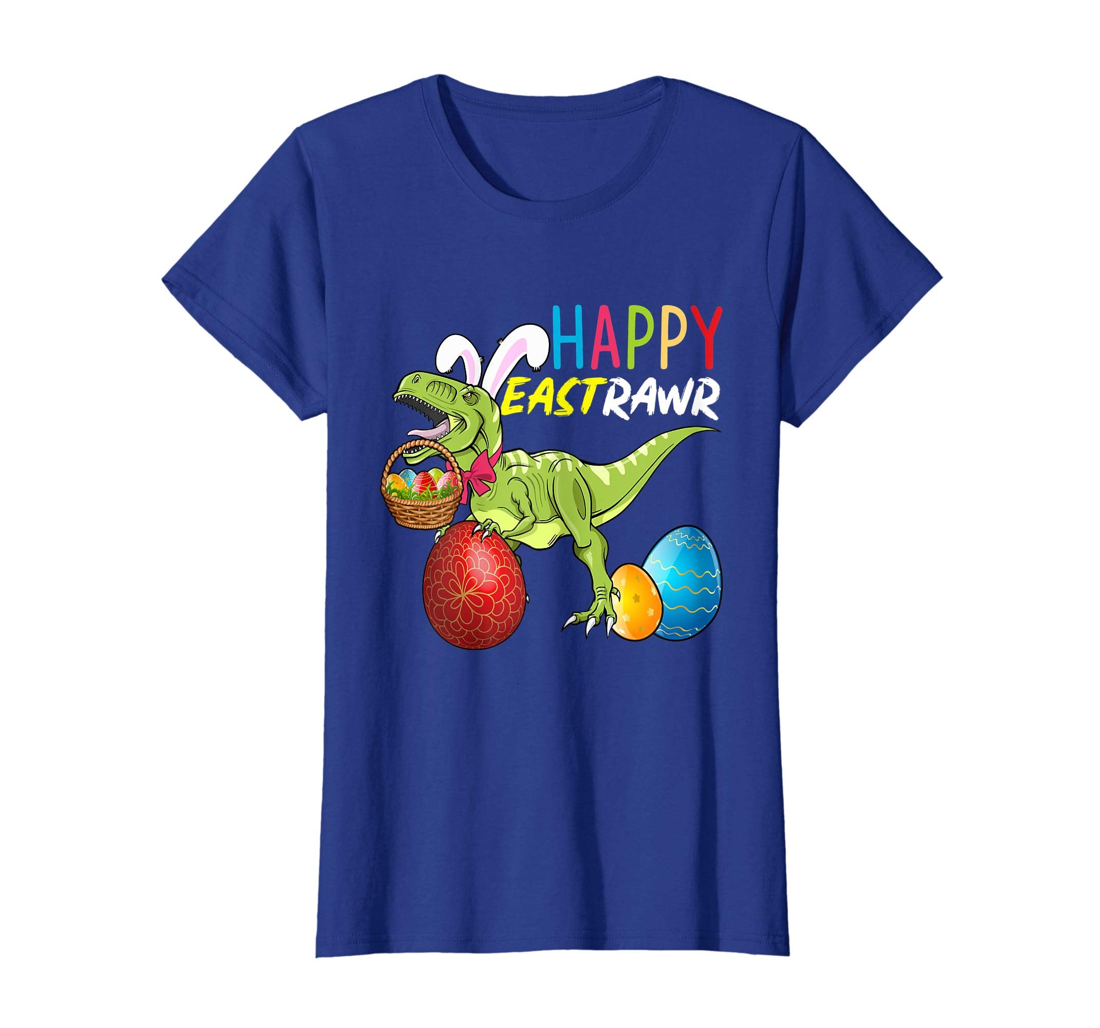 Happy Eastrawr T-Rex Easter Bunny Eggs Funny T-Shirt