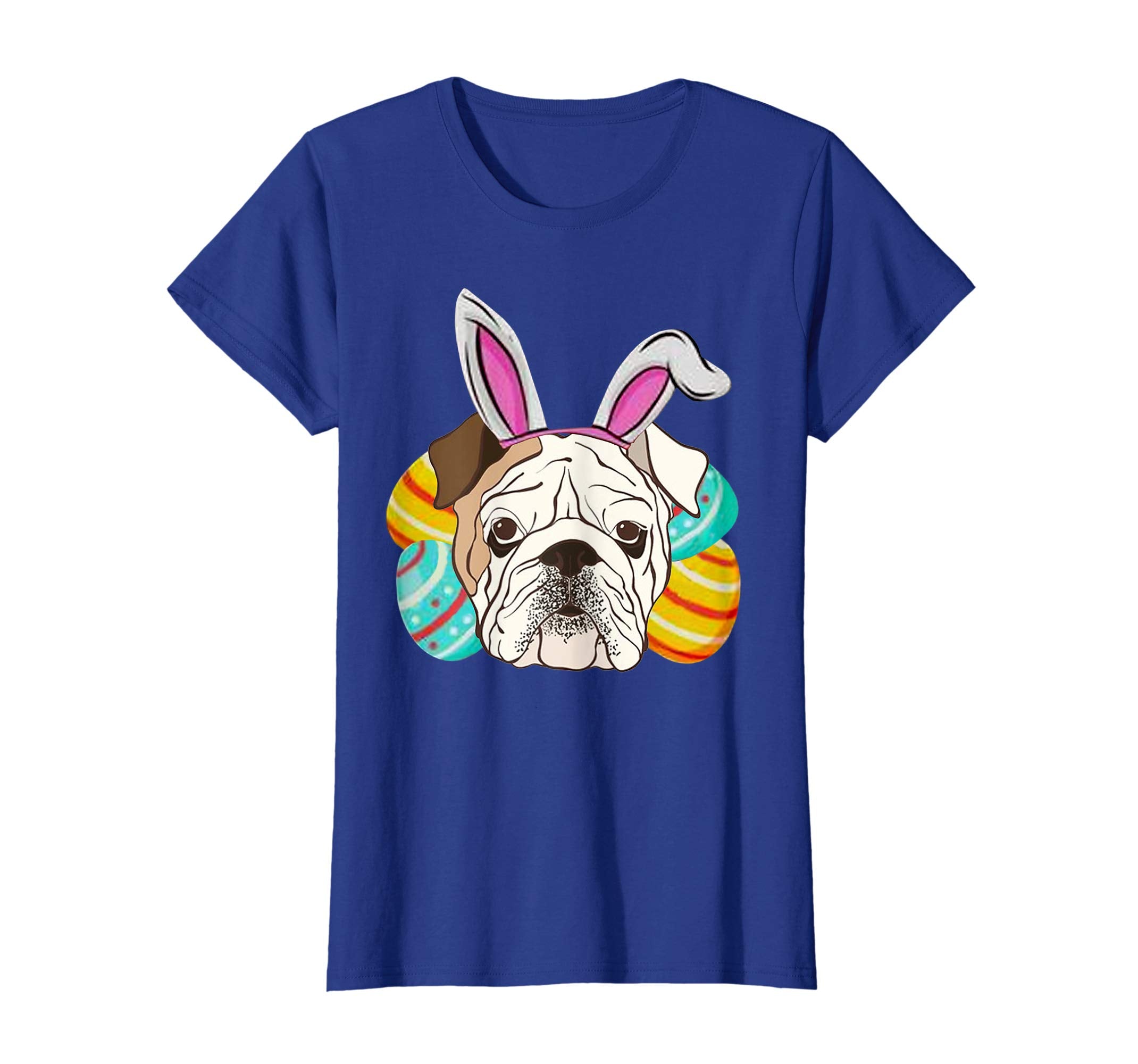 Bulldog Easter Bunny Lover T-Shirt Funny Costume Gift Tee