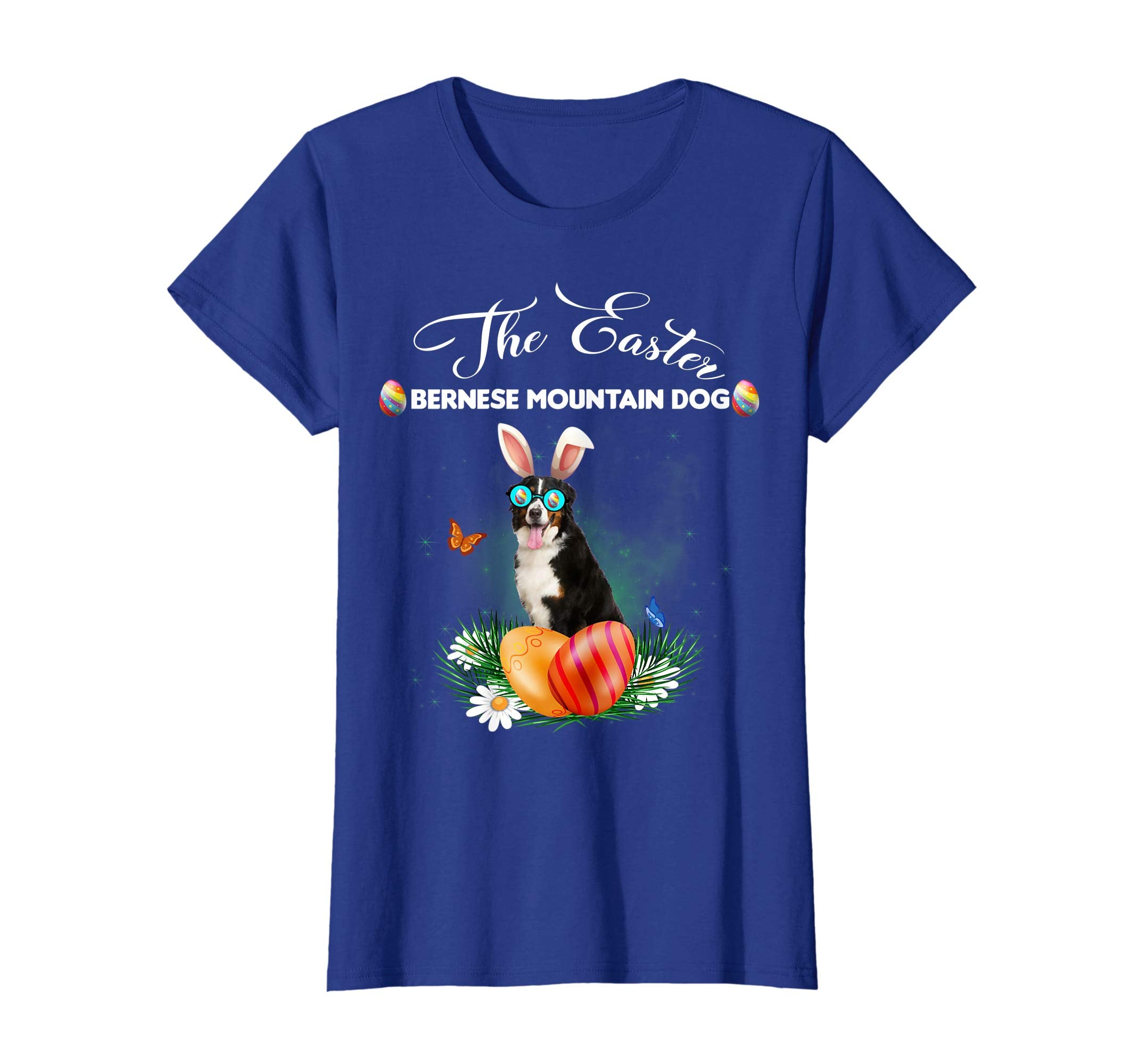 Bernese Mountain Dog Bunny Easter Day Dog Gifts T-Shirt