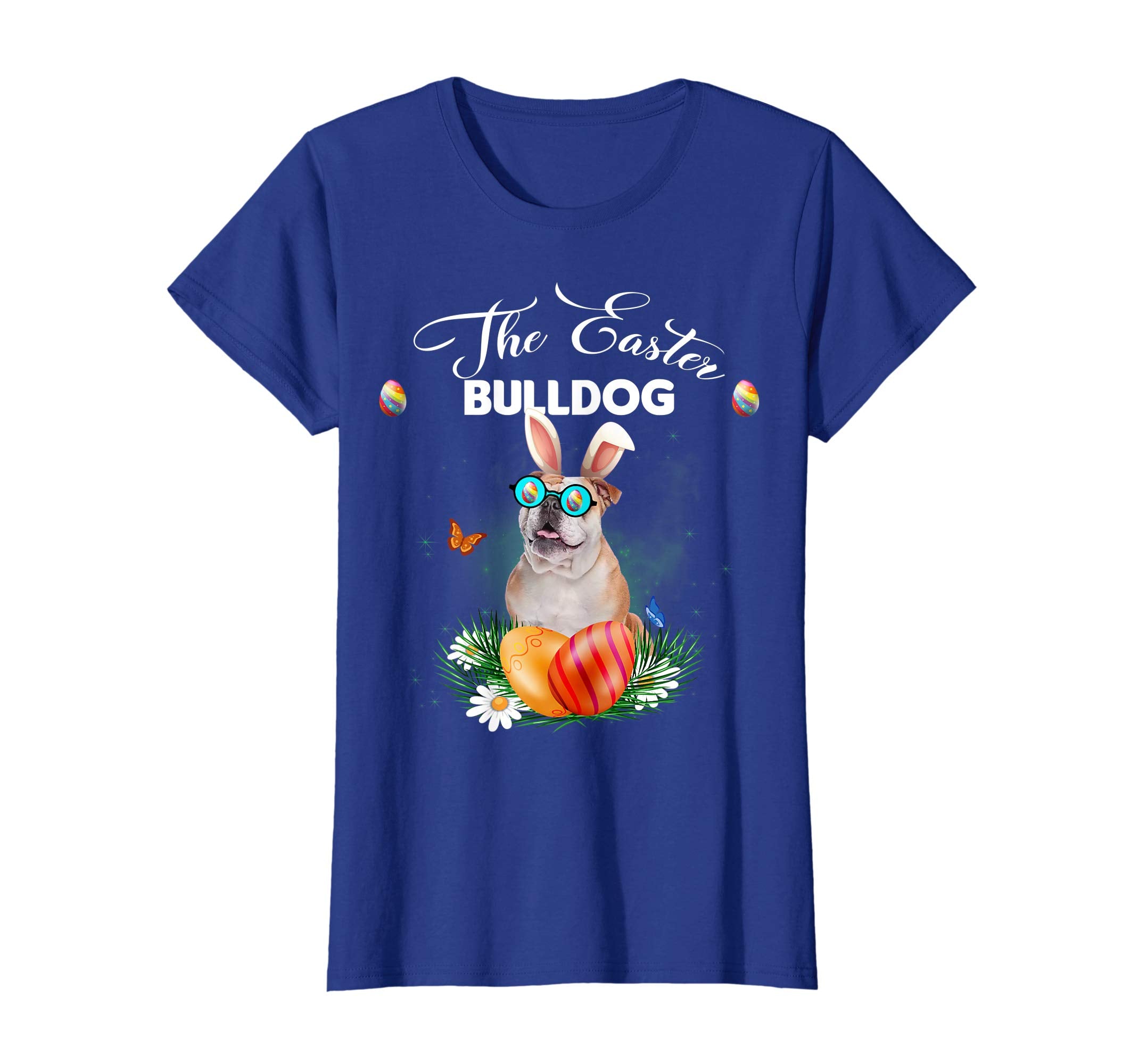 Bulldog Bunny Easter Day Dog Gifts T-Shirt