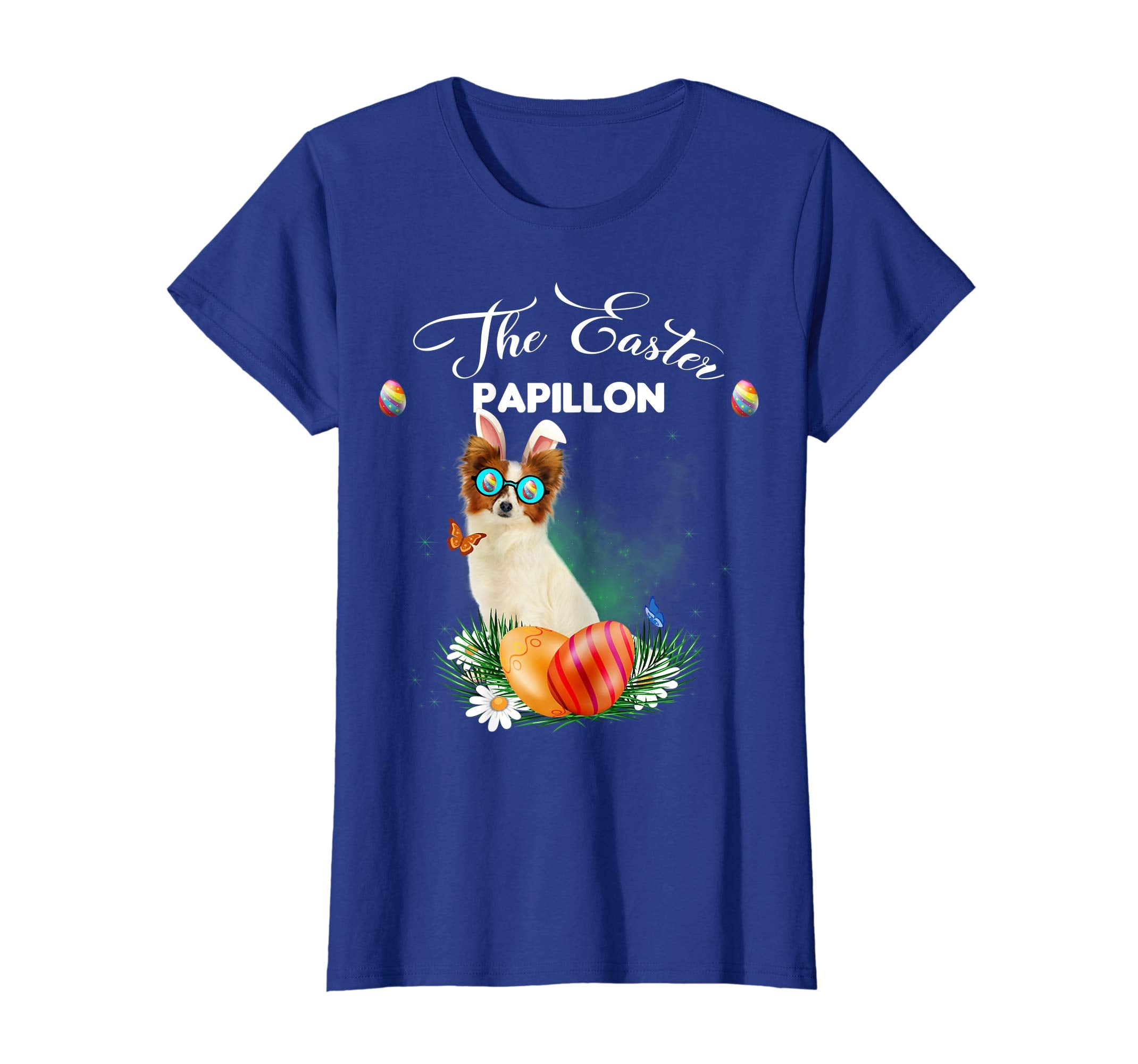Papillon Bunny Easter Day Dog Gifts T-Shirt