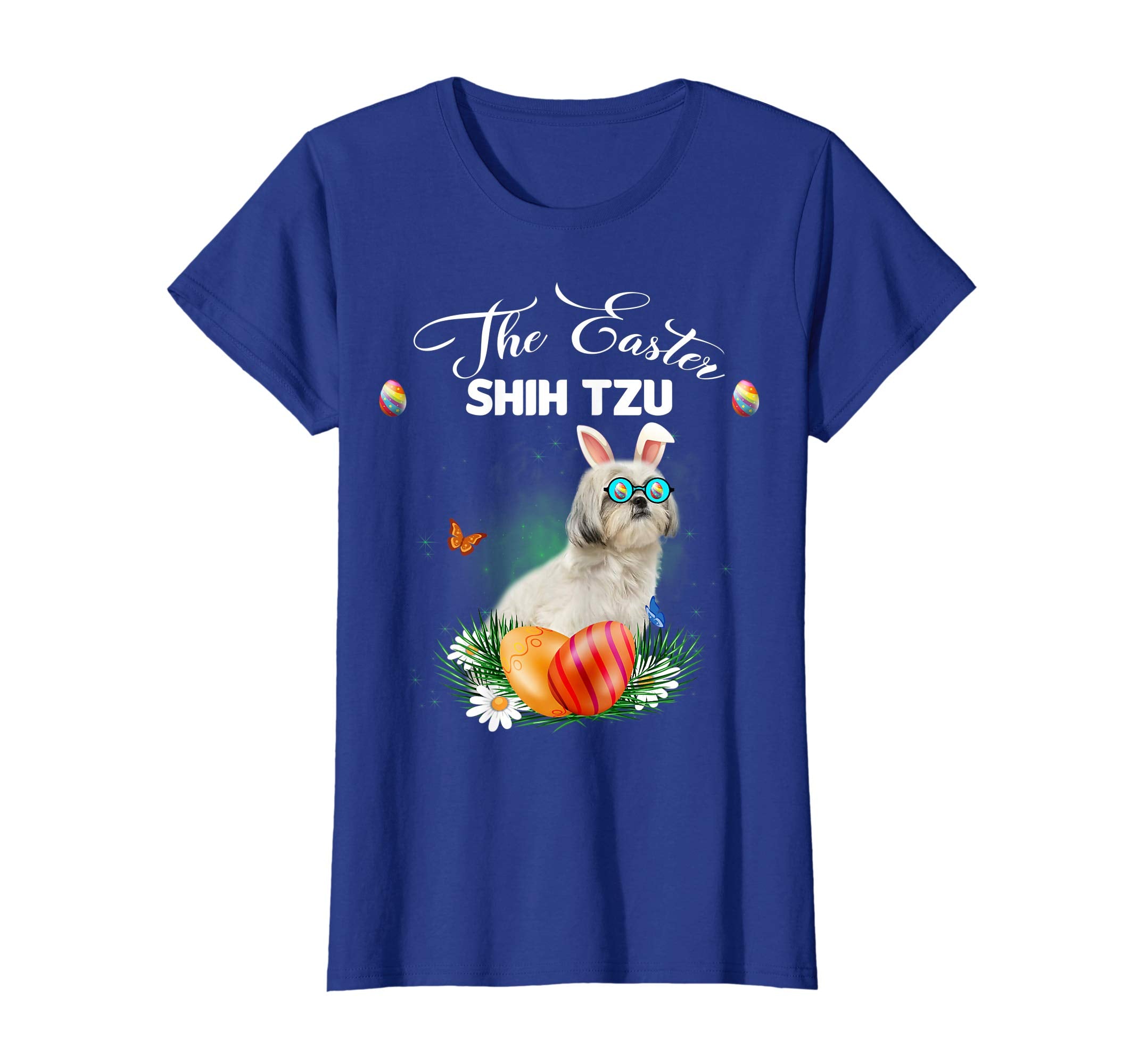 Shih Tzu Bunny Easter Day Dog Gifts T-Shirt