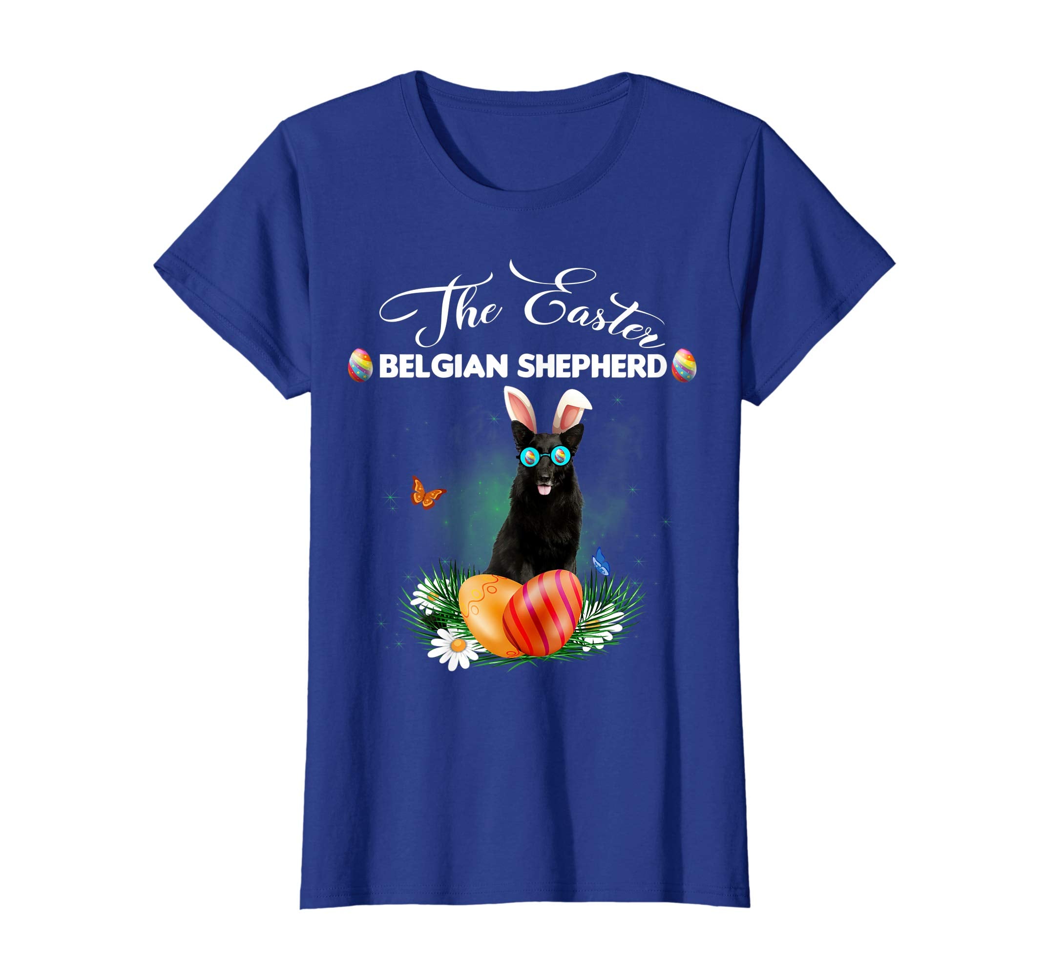 Belgian Shepherd Bunny Easter Day Dog Gifts T-Shirt