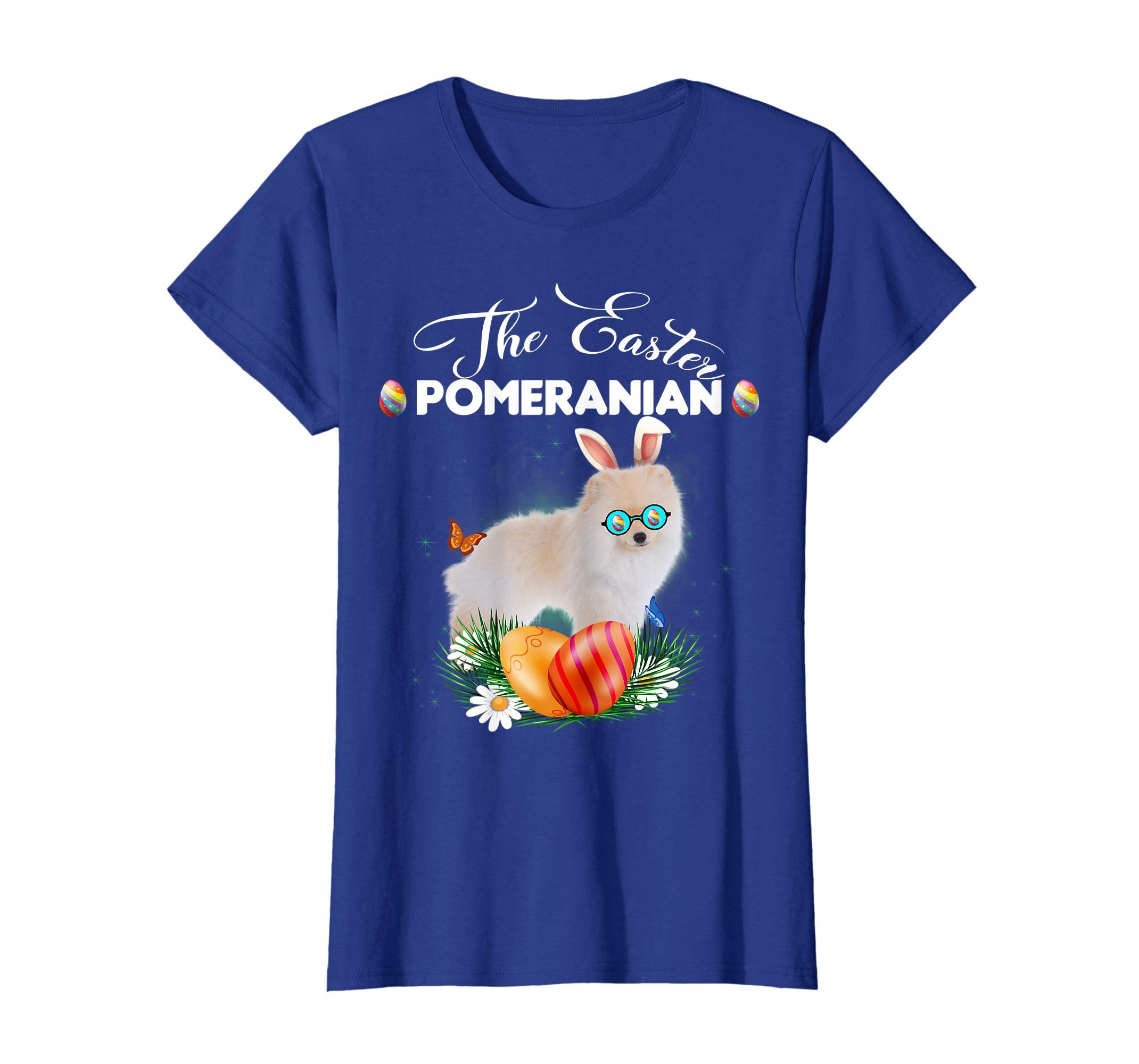 Pomeranian Bunny Easter Day Dog Gifts T-Shirt
