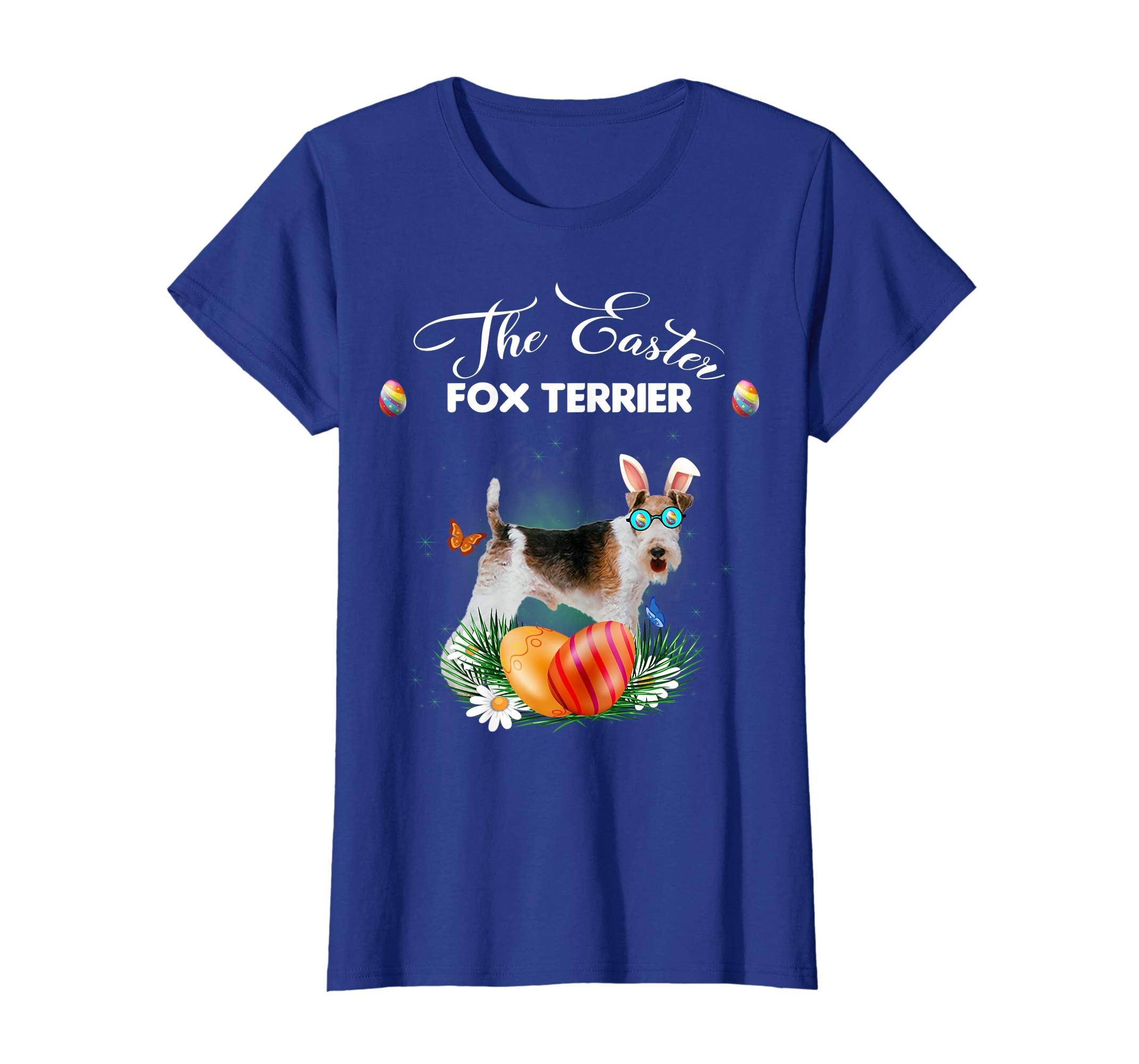 Fox Terrier Bunny Easter Day Dog Gifts T-Shirt