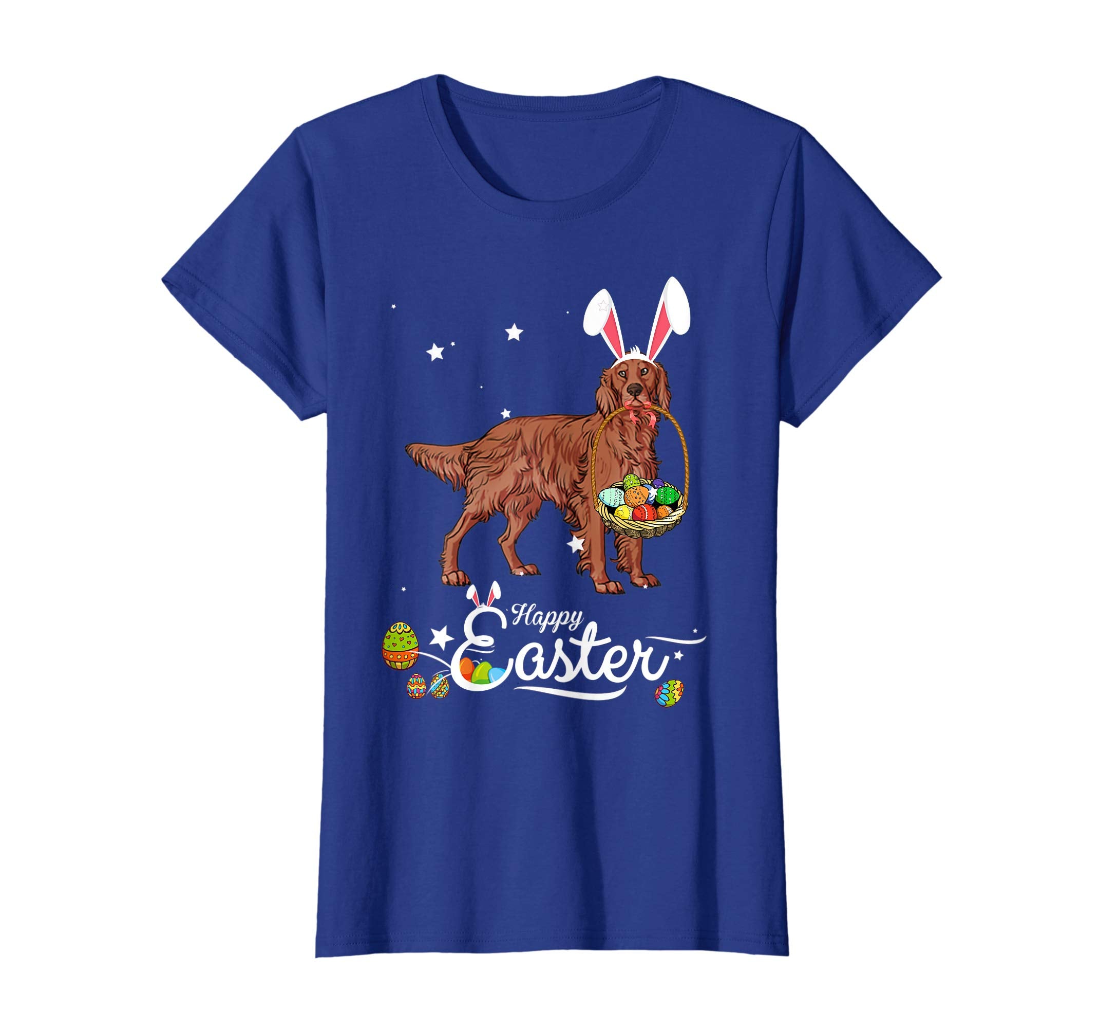Irish Setter Dog With Bunny Hat Easter Costume T Shirt