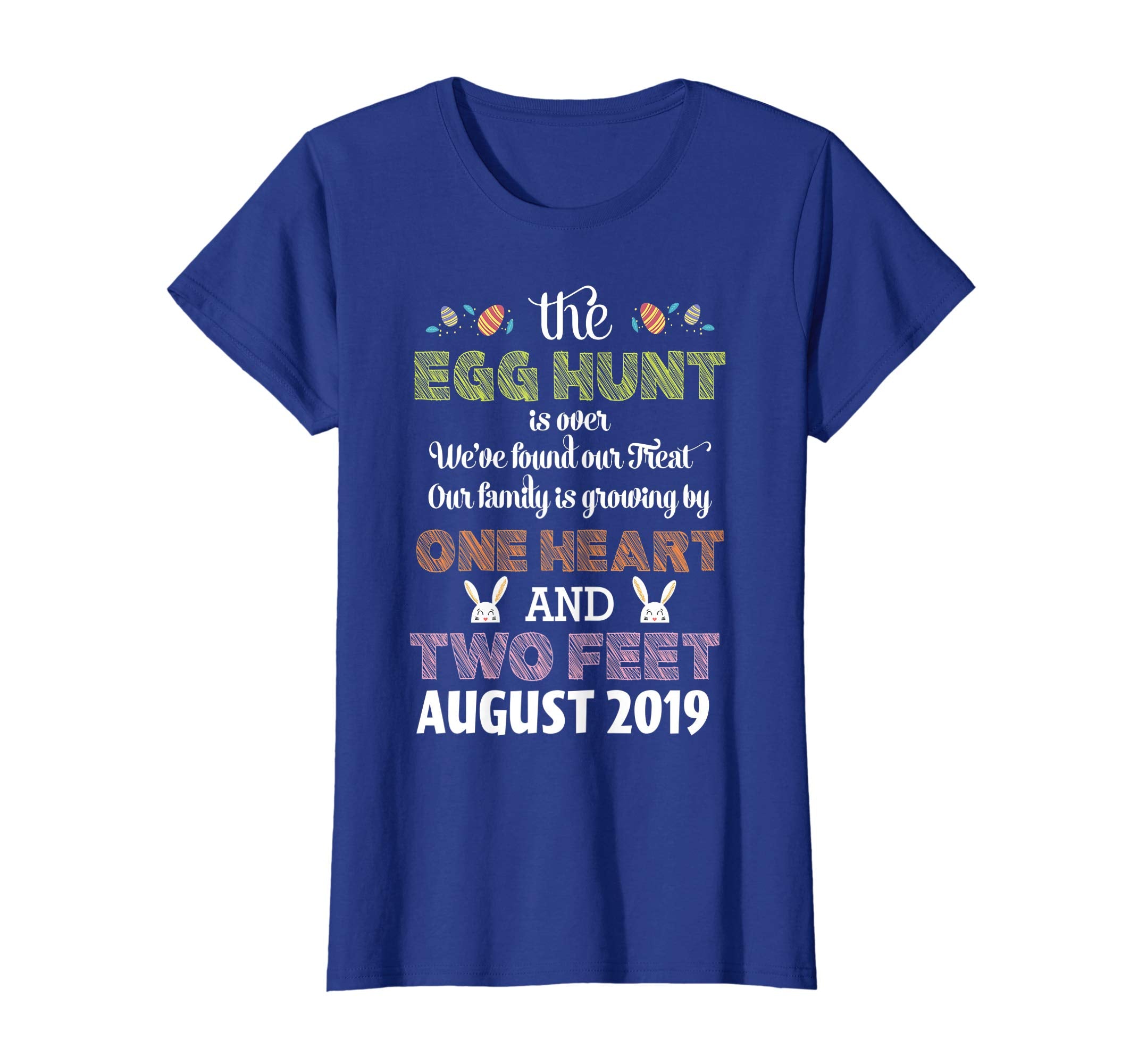 Pregnancy Announcement Due In August 2019 Easter Tshirt