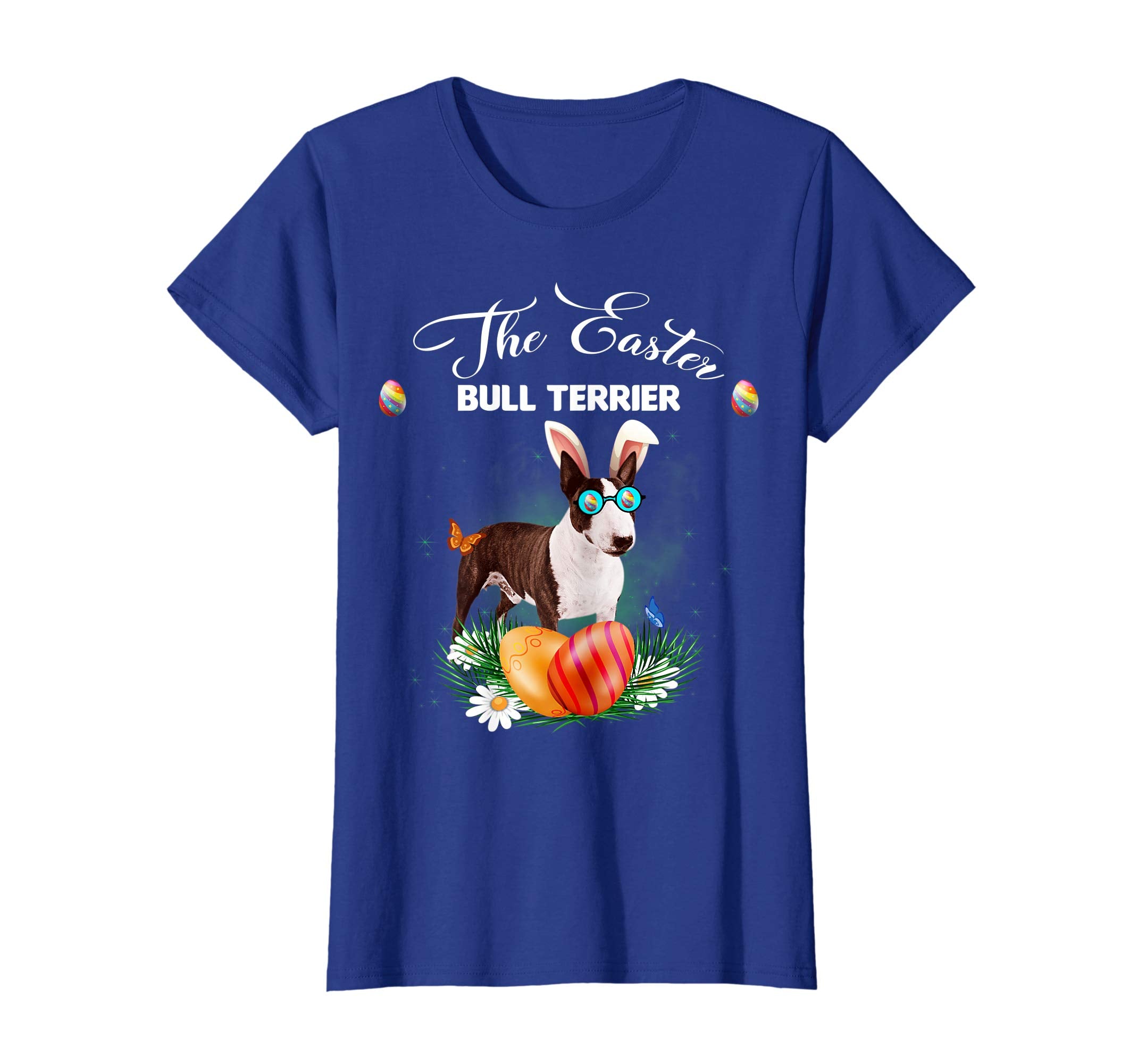 Bull Terrier Bunny Easter Day Dog Gifts T-Shirt