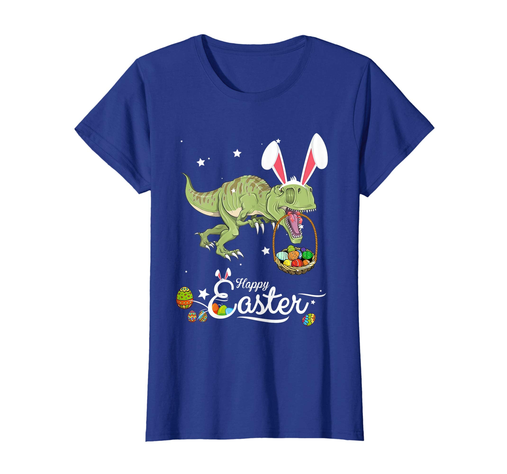 Cute Easter Dinosaurs with Bunny Ears and Eggs T Shirt