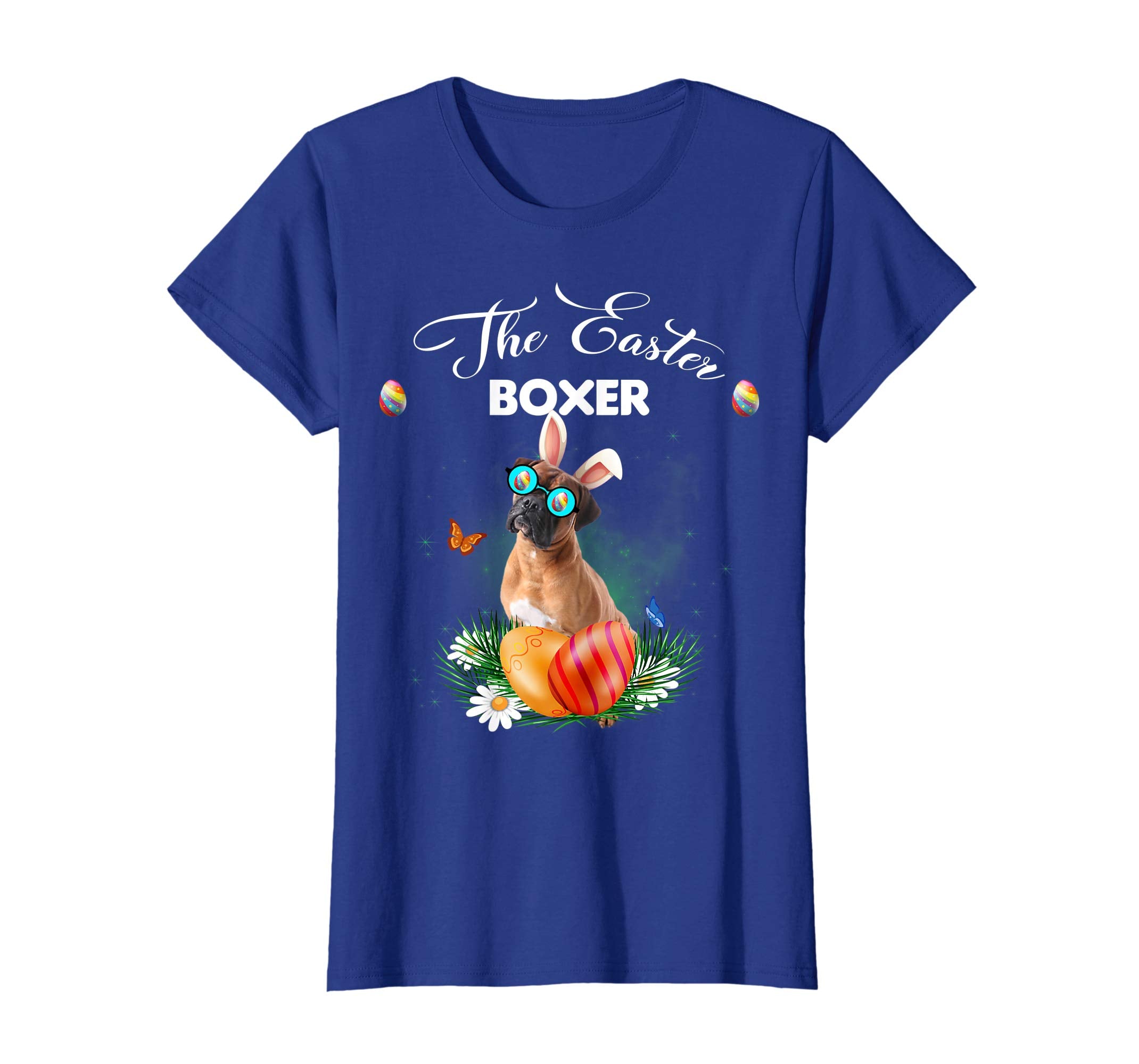 Boxer Bunny Easter Day Dog Gifts T-Shirt