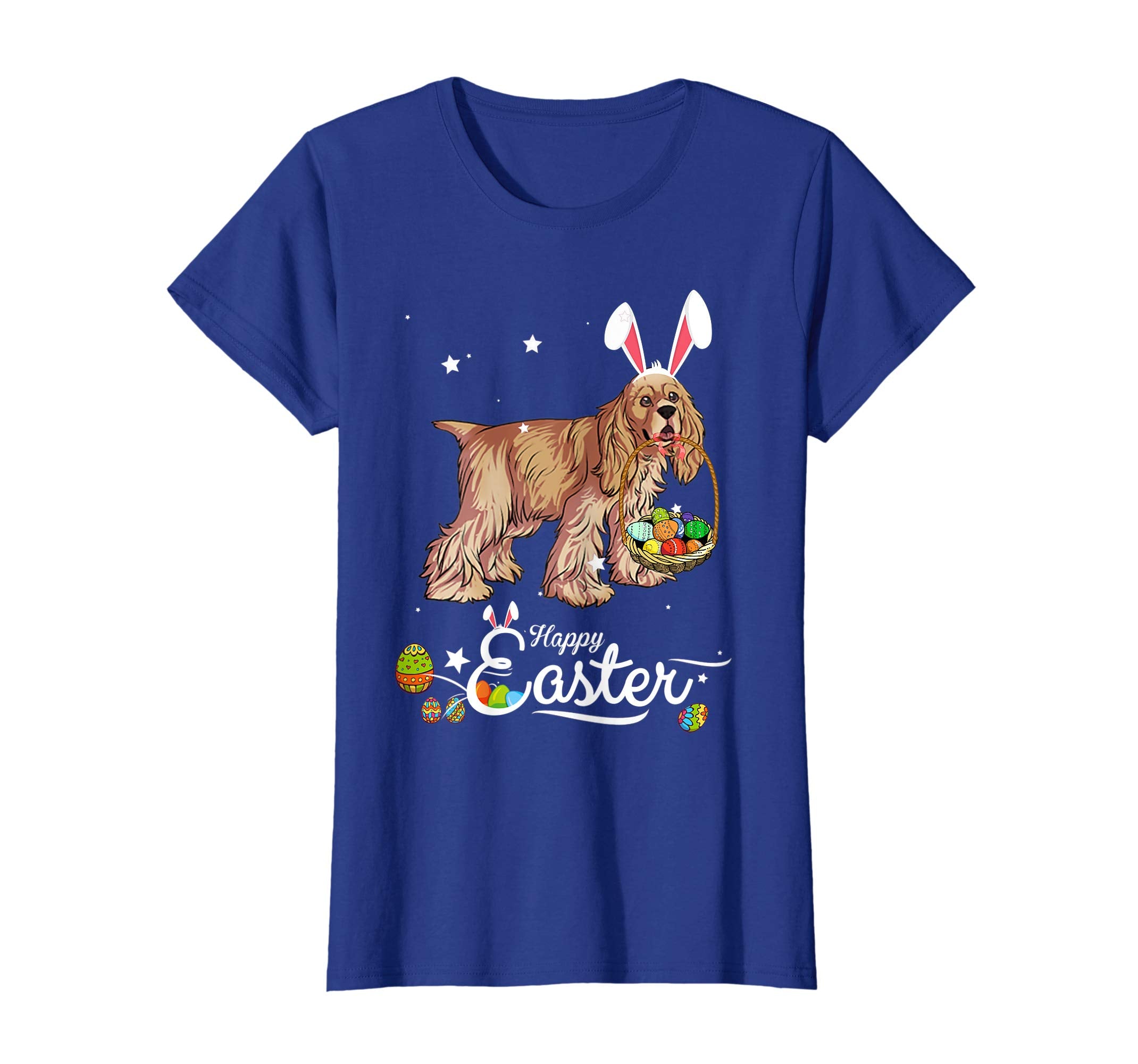 Cocker Spaniel Dog With Bunny Hat Easter Costume T Shirt
