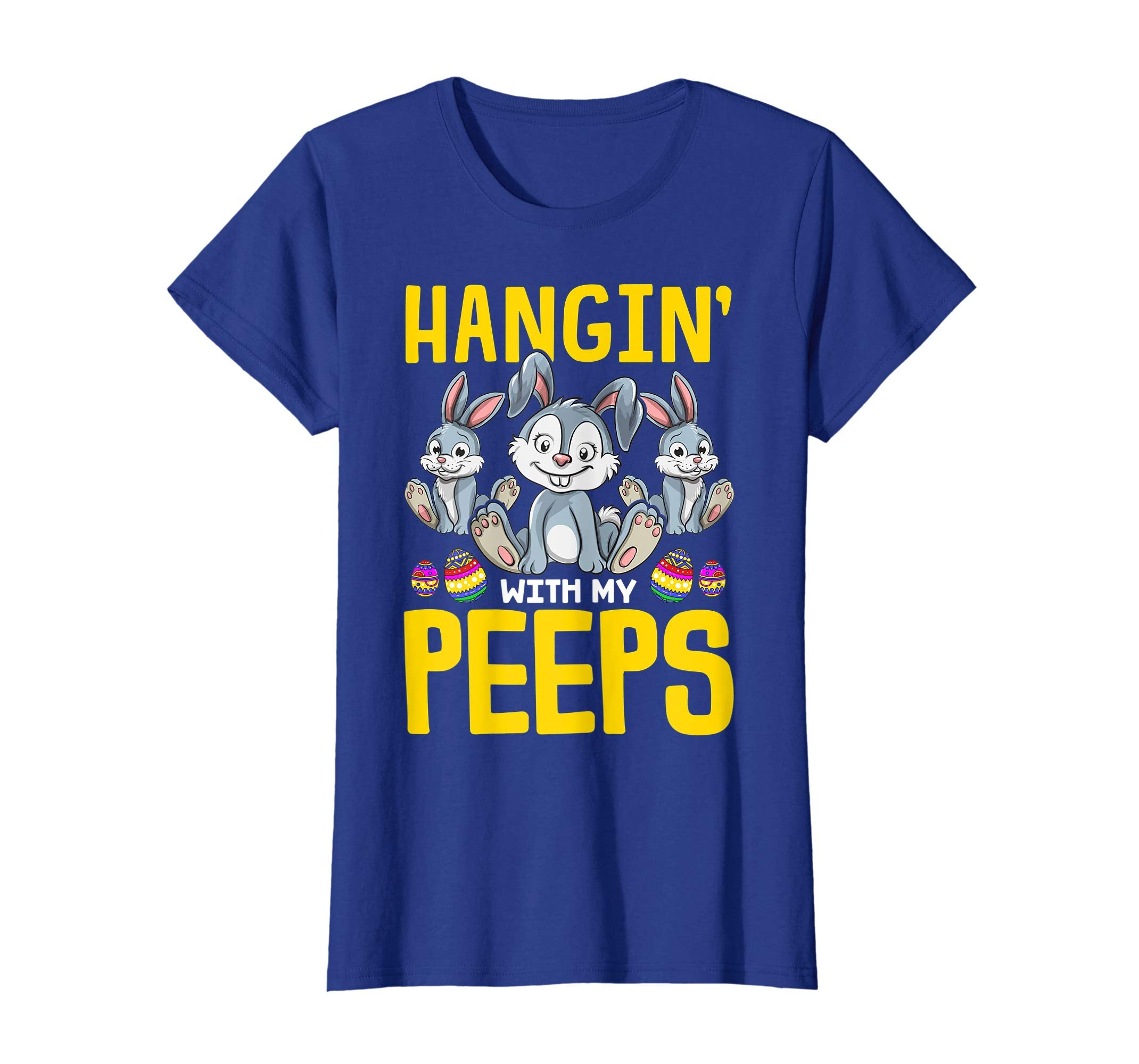 Hanging With My Peeps Shirt Easter Bunny Gift for Boys Girls