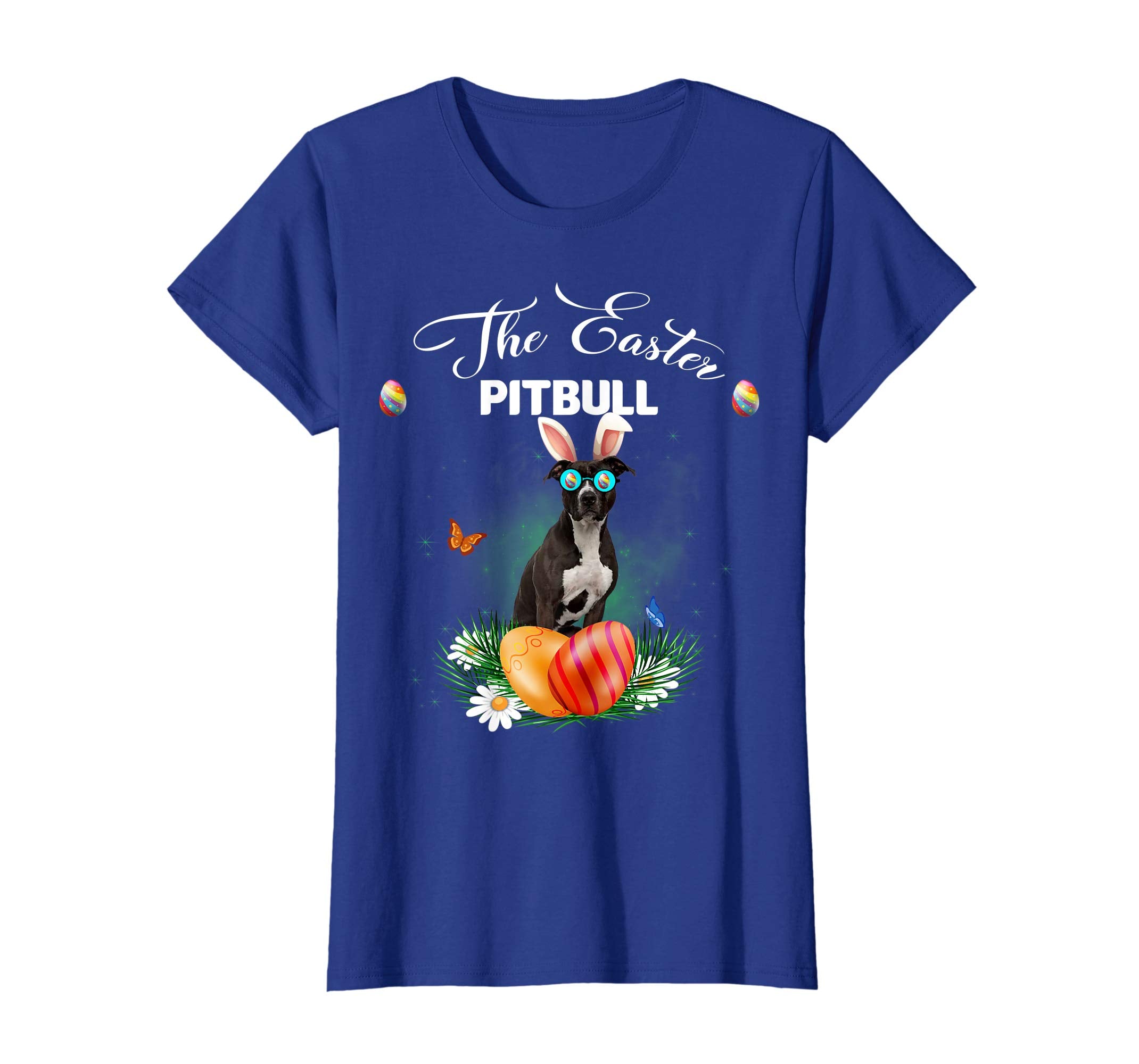 Pitbull Bunny Easter Day Dog Gifts T-Shirt