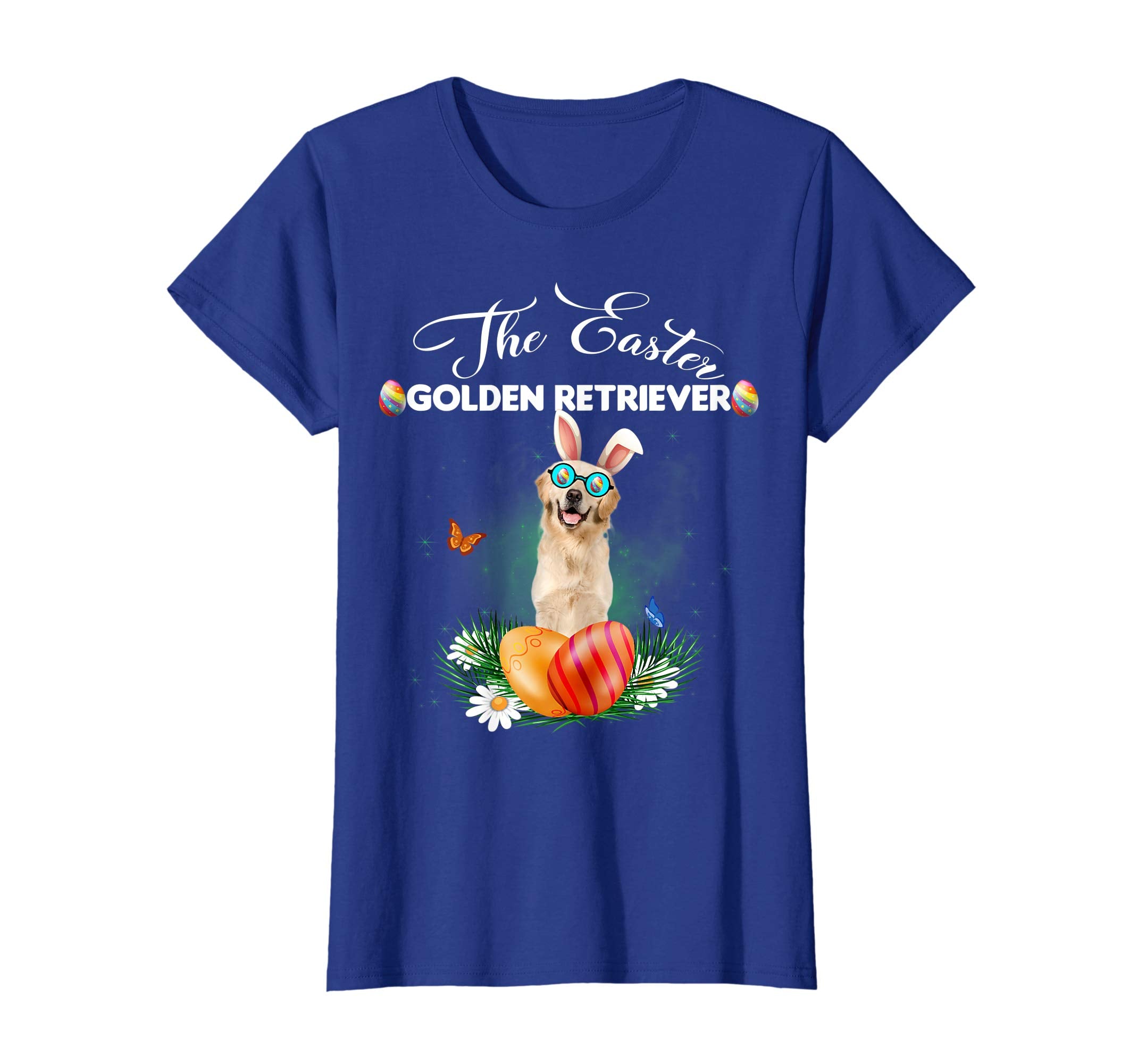 Golden Retriever Bunny Easter Day Dog Gifts T-Shirt
