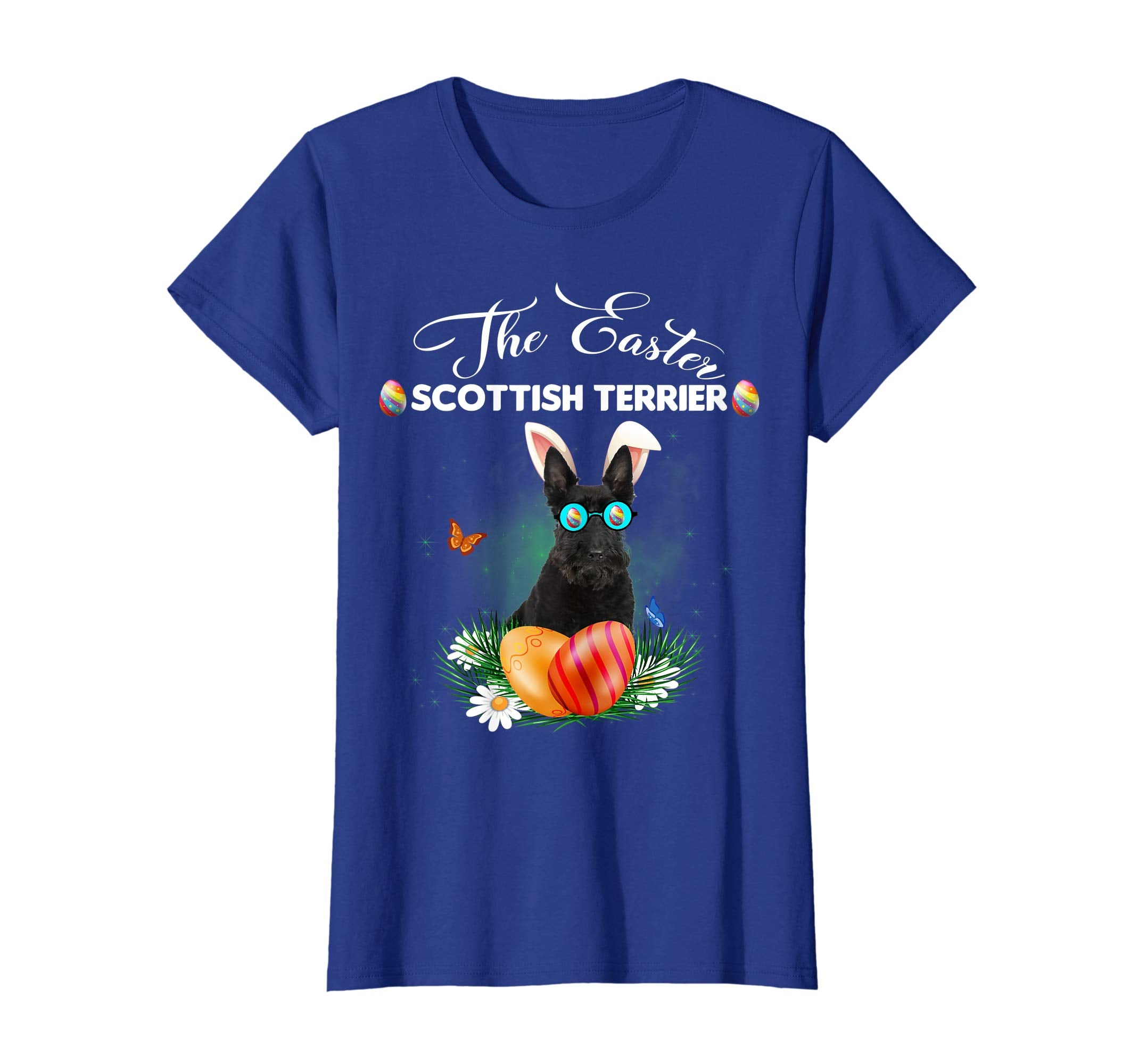 Scottish Terrier Bunny Easter Day Dog Gifts T-Shirt