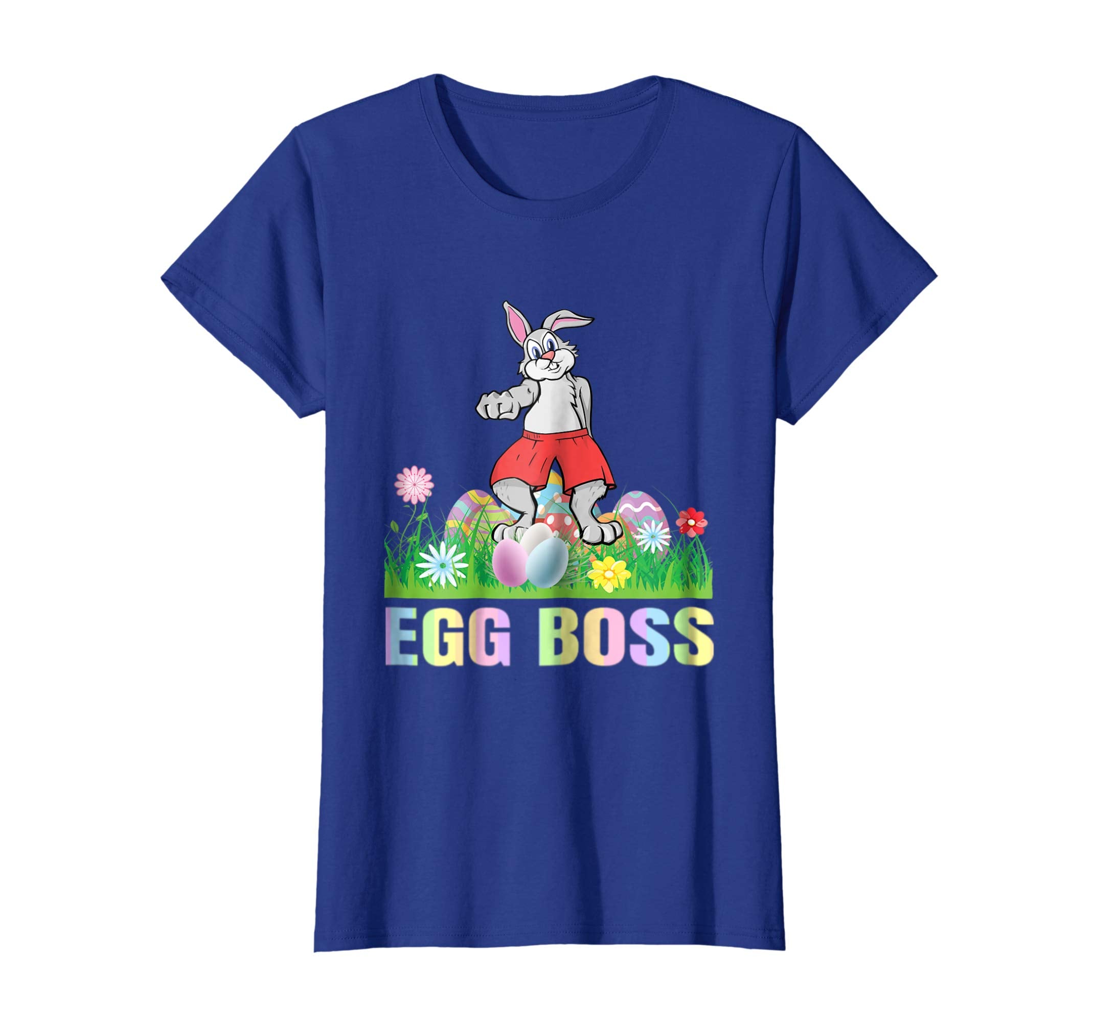 Egg Boss Easter Bunny T Shirt Kids Boys Girls