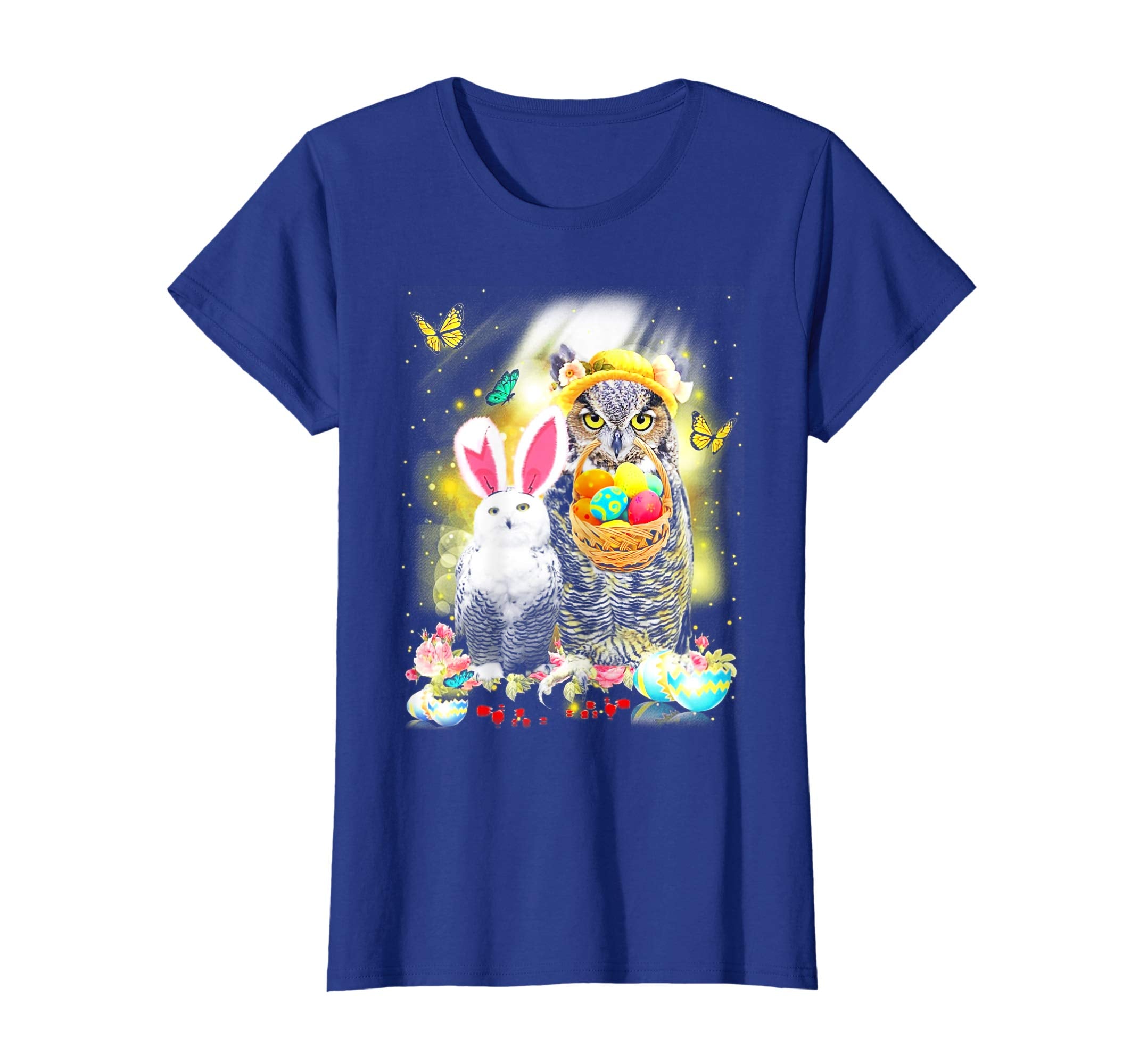 Owl Rabbit Peeps Eggs Funny Easter Lover Gift Tee Shirt