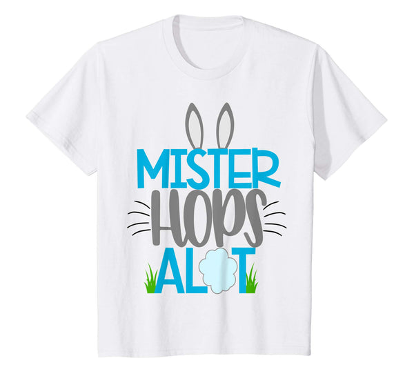 Boys Easter Shirt Kids Cute Mister Hops A Lot Bunny School
