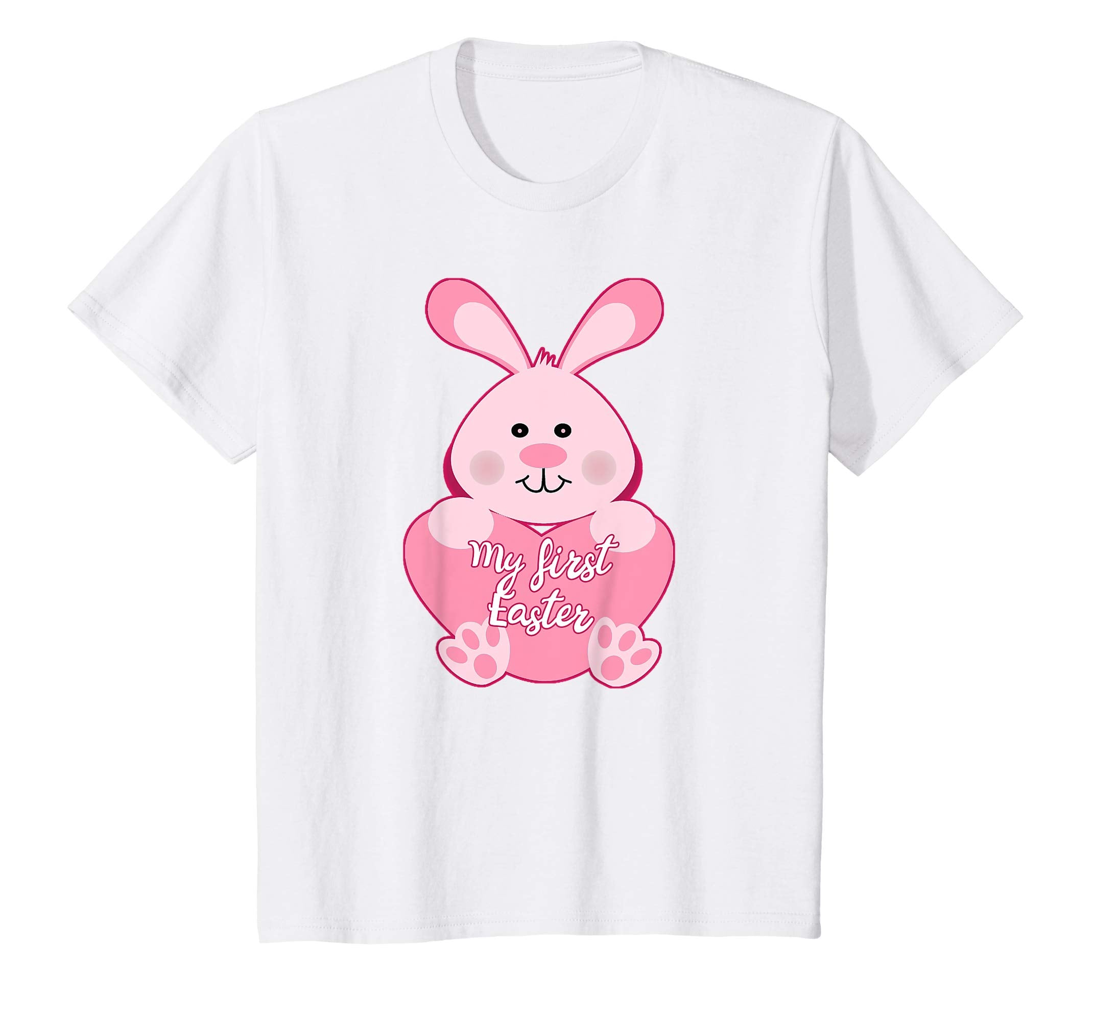 Kids MY FIRST EASTER T-shirt with Pink Easter Rabbit