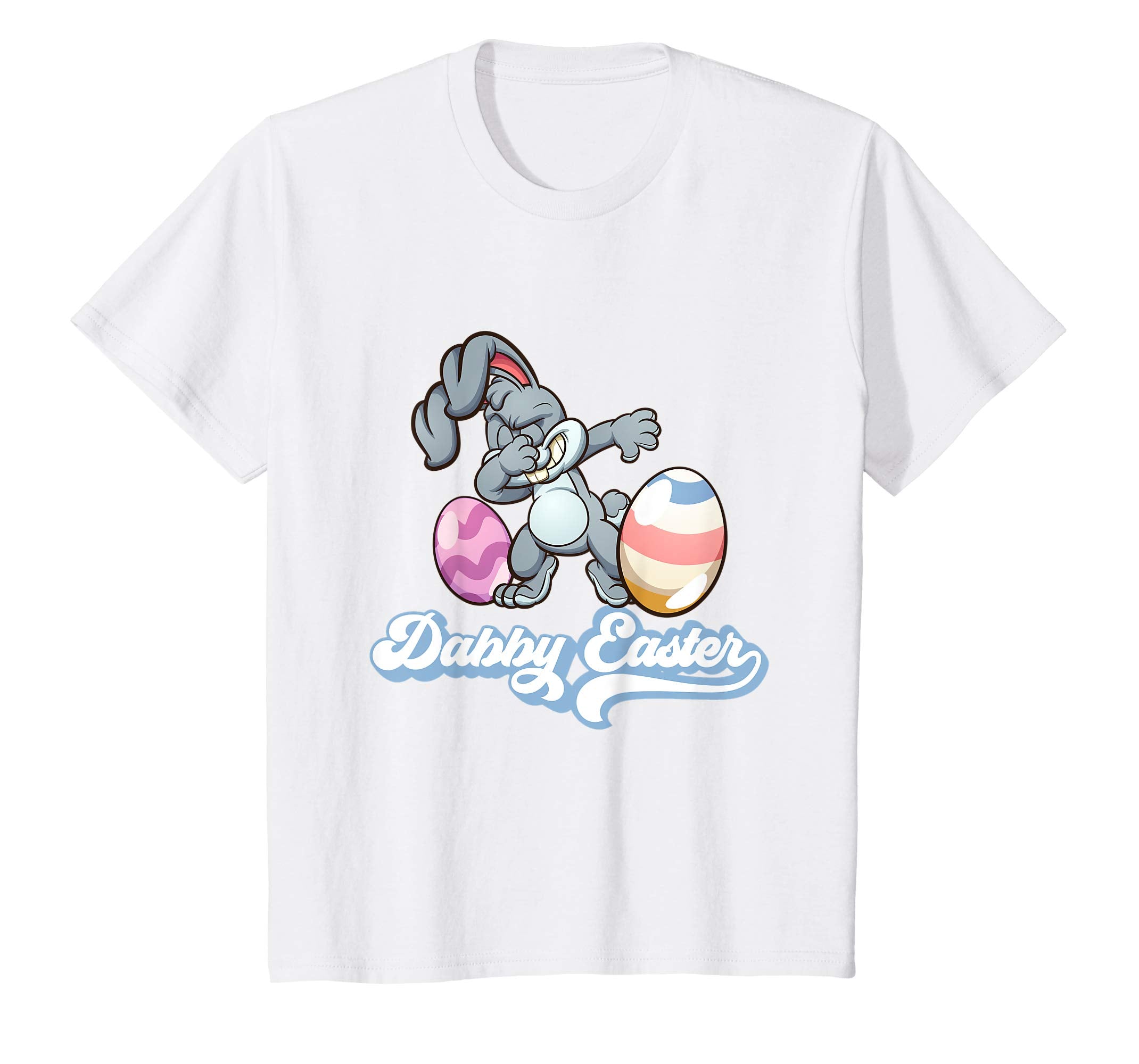 Kids Dabby Easter Dabbing Rabbit Easter Bunny T-Shirt