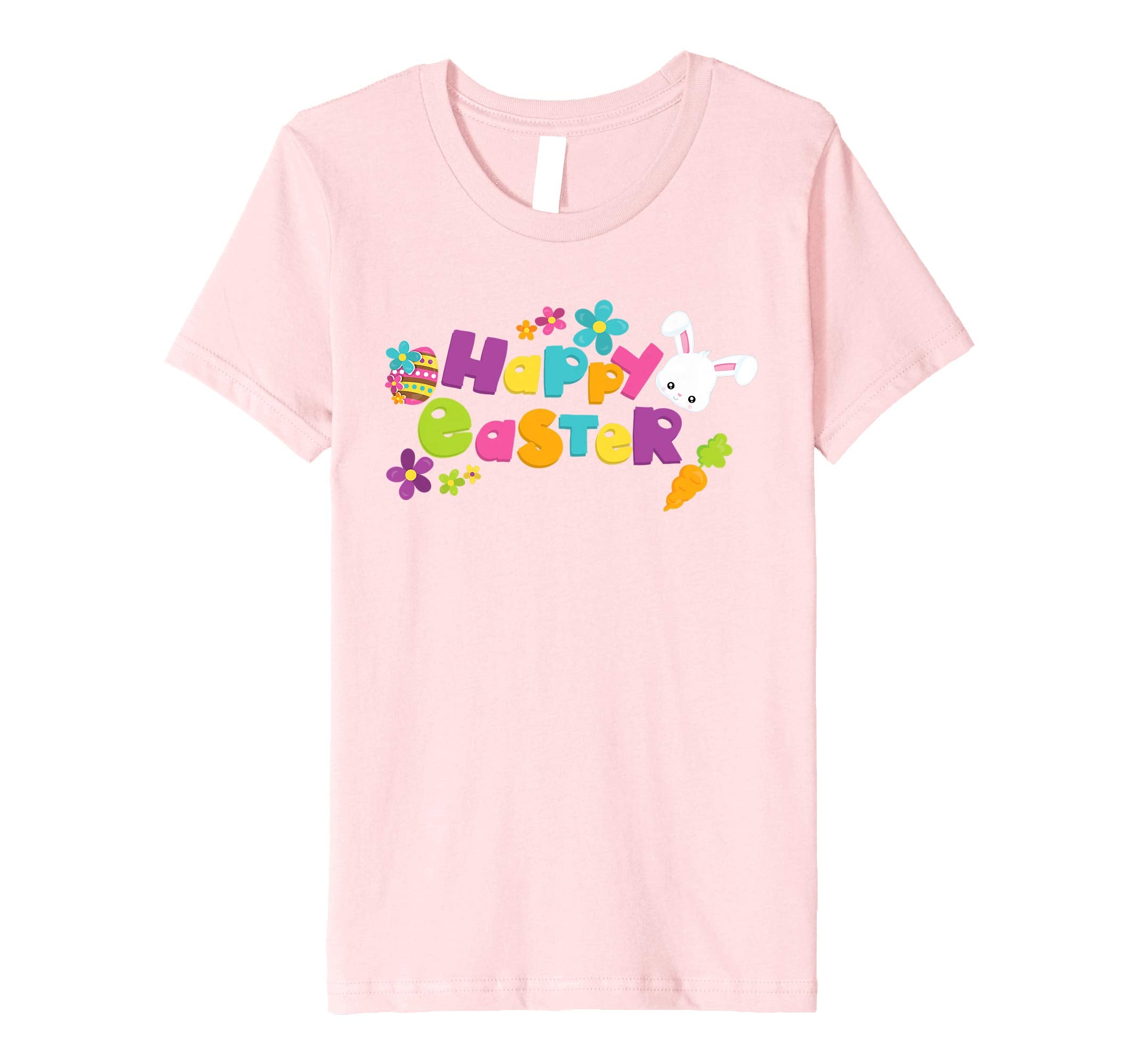 Happy Easter T-Shirt Cute Bunny Flower Carrots TShirt