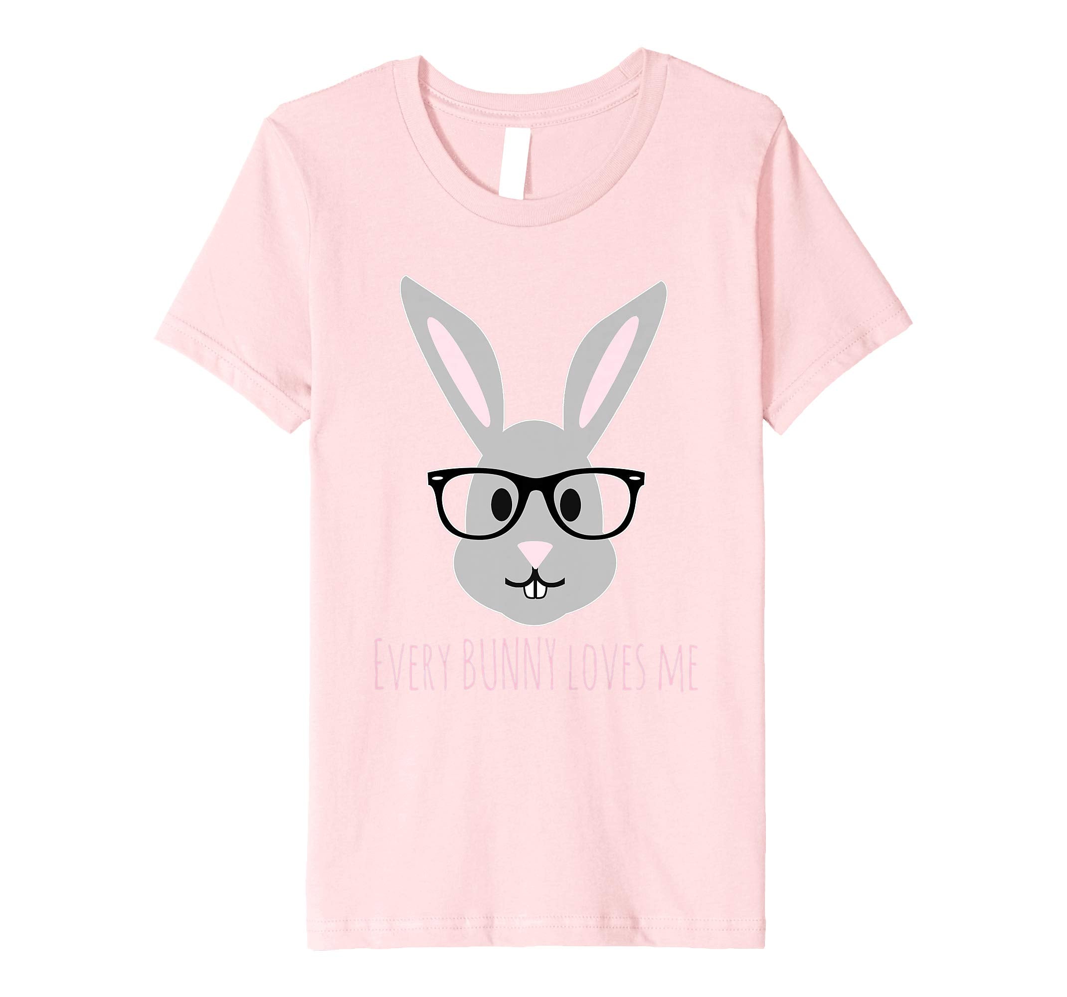 Happy Easter T-Shirt Cute Bunny Head with Glasses TShirt