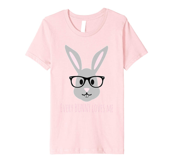 Happy Easter T-Shirt Cute Bunny Head with Glasses TShirt