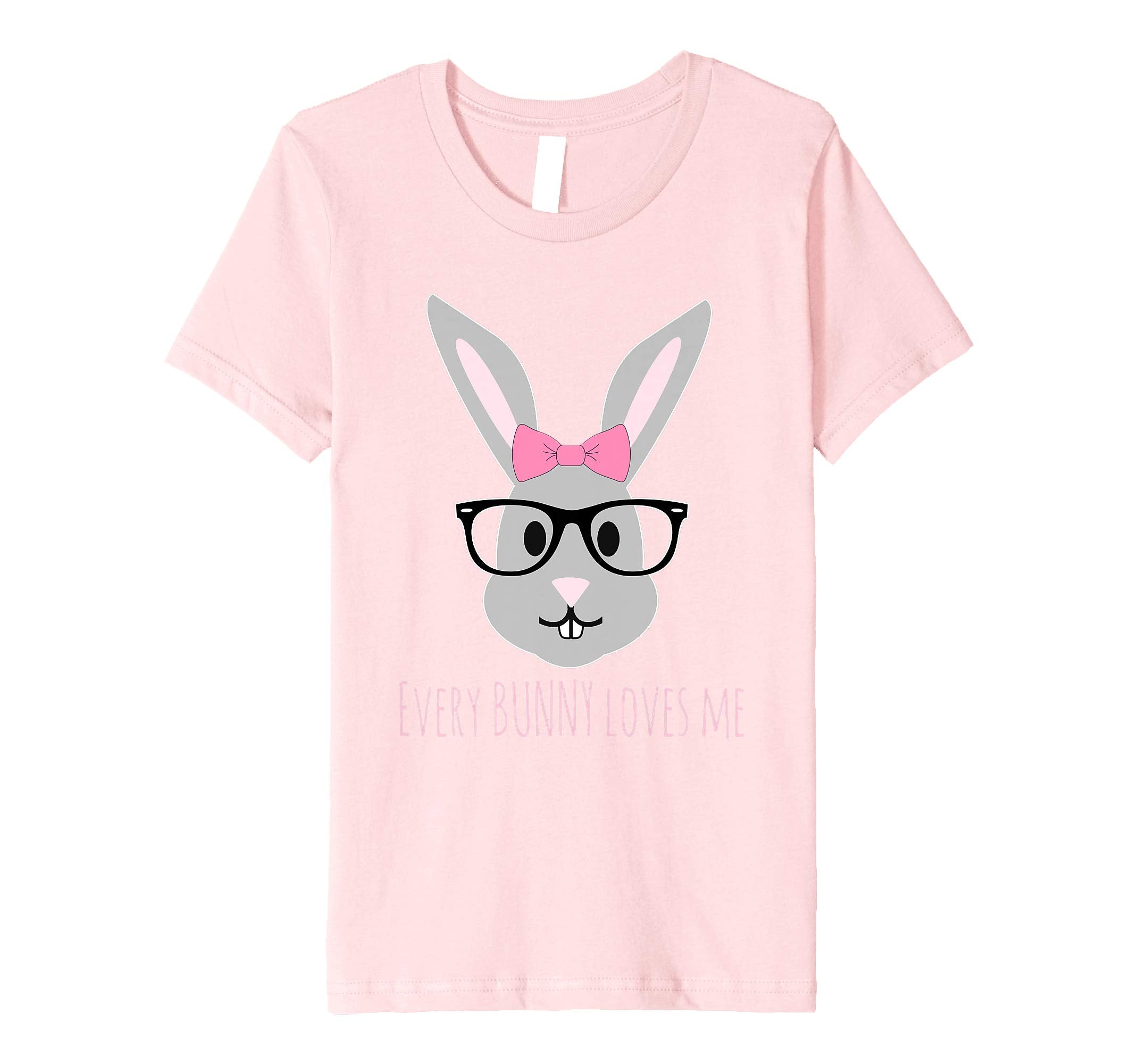 Happy Easter T-Shirt Cute Girl Bunny with Glasses TShirt