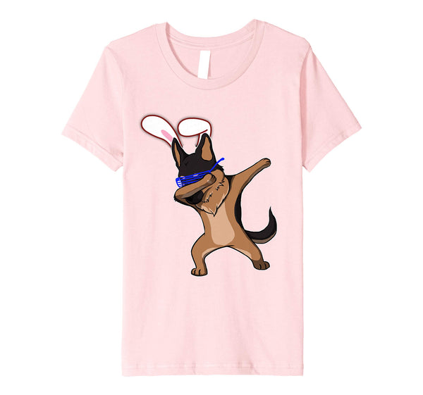 Easter Bunny Dabbing German Shepherd Dog Tshirt Rabbit Ears