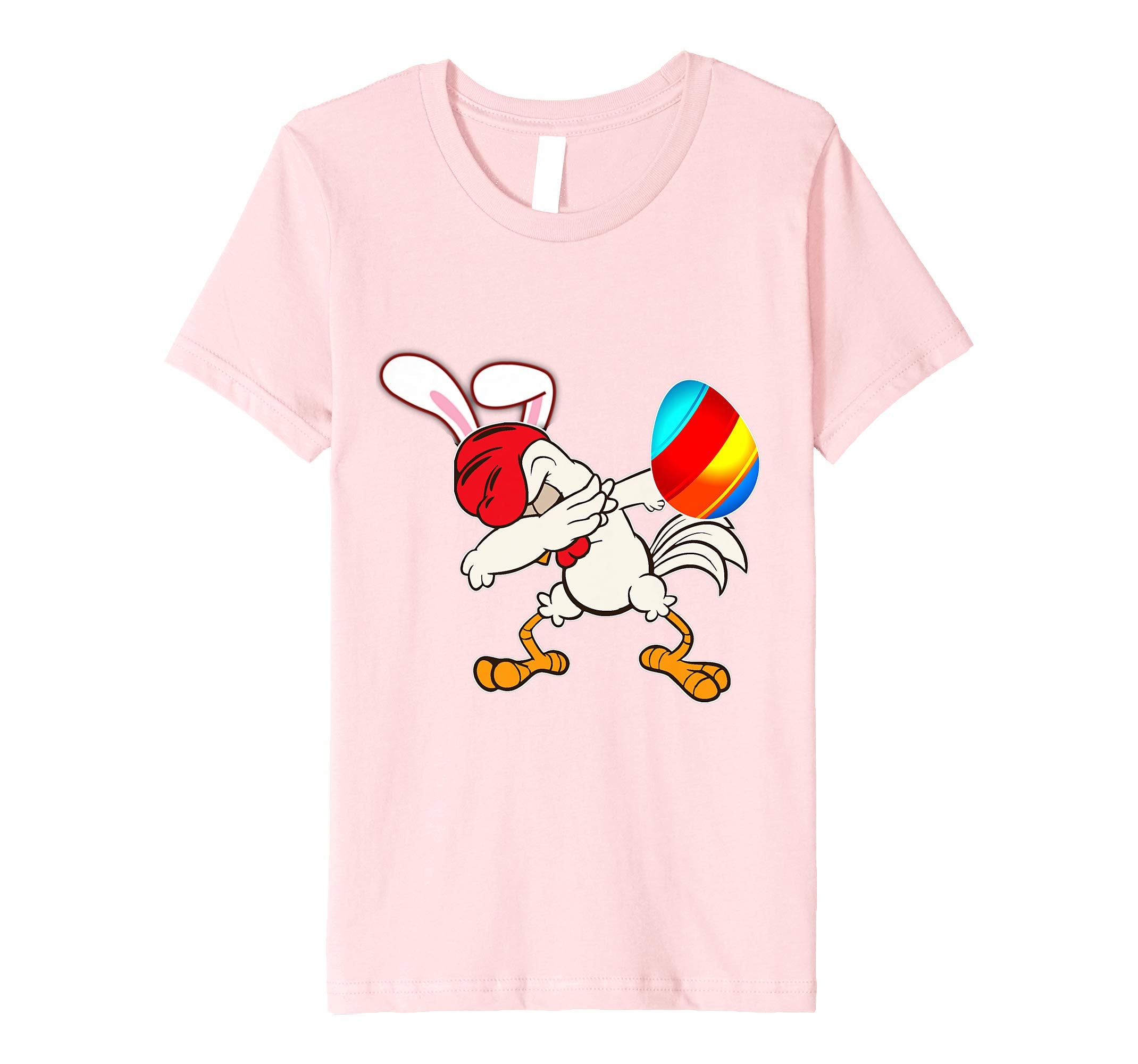 Easter Bunny Dabbing Chicken Rooster Tshirt Egg Ears Gift