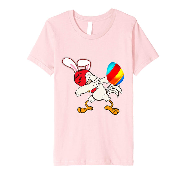 Easter Bunny Dabbing Chicken Rooster Tshirt Egg Ears Gift
