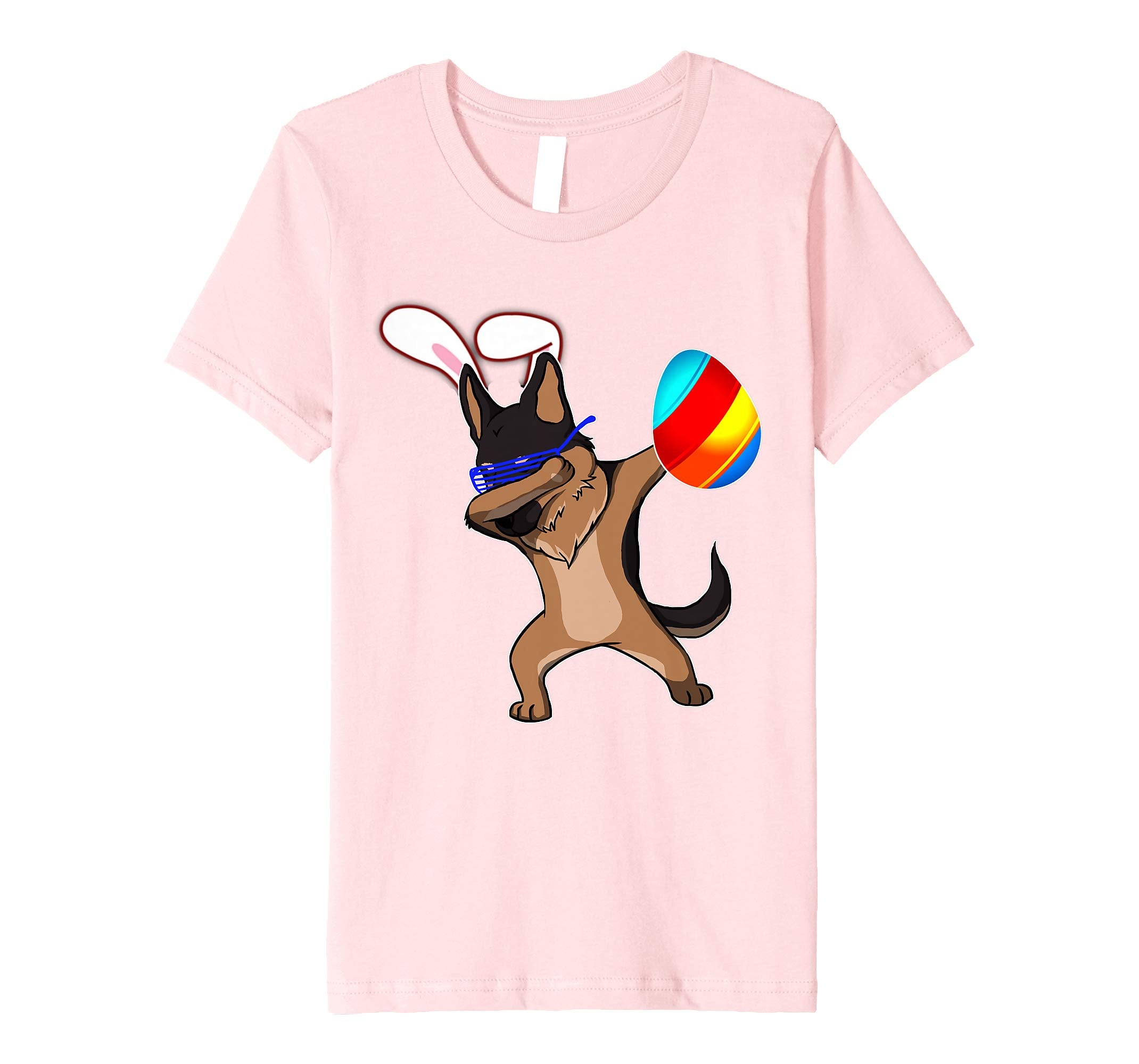 Easter Bunny Dabbing German Shepherd Dog Tshirt Egg Ears