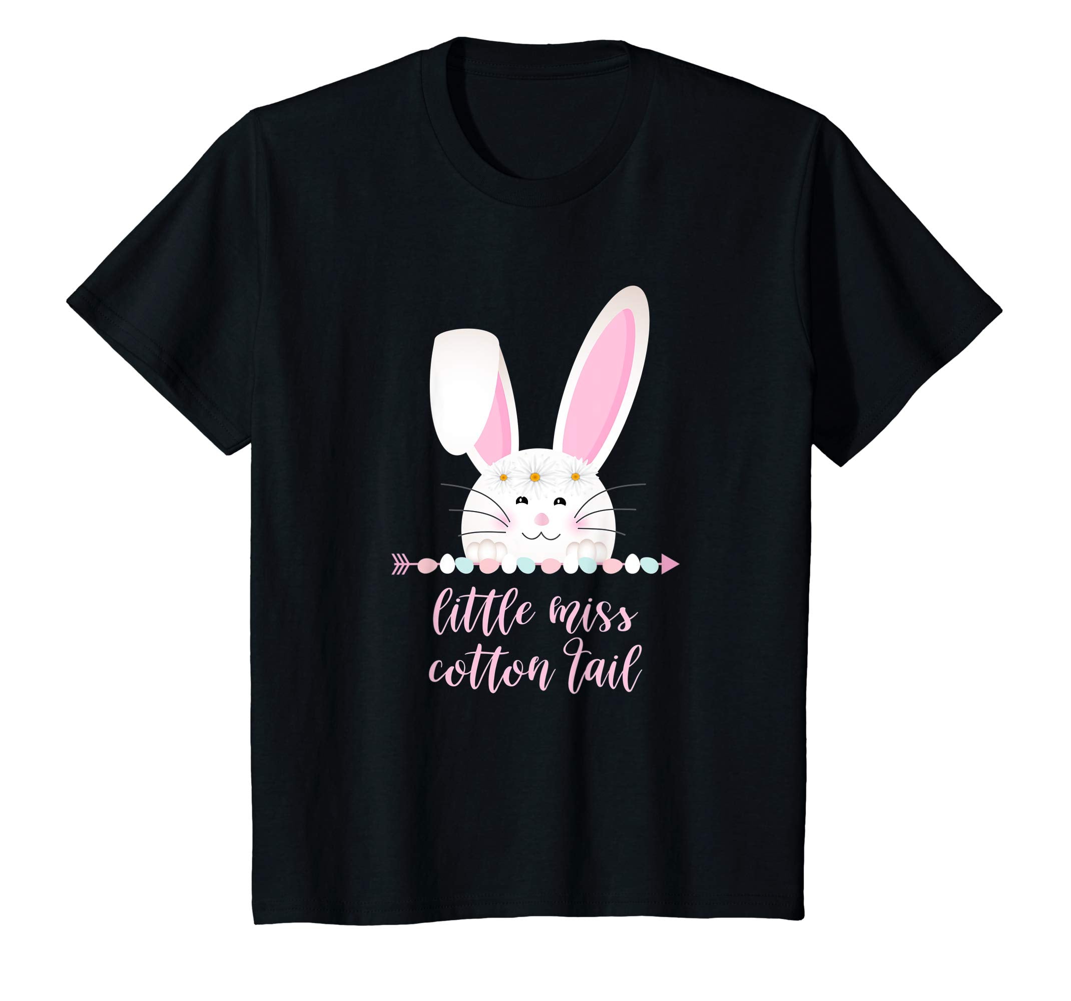 Little Miss Cotton Tail Easter Bunny T-Shirt for Girls Women