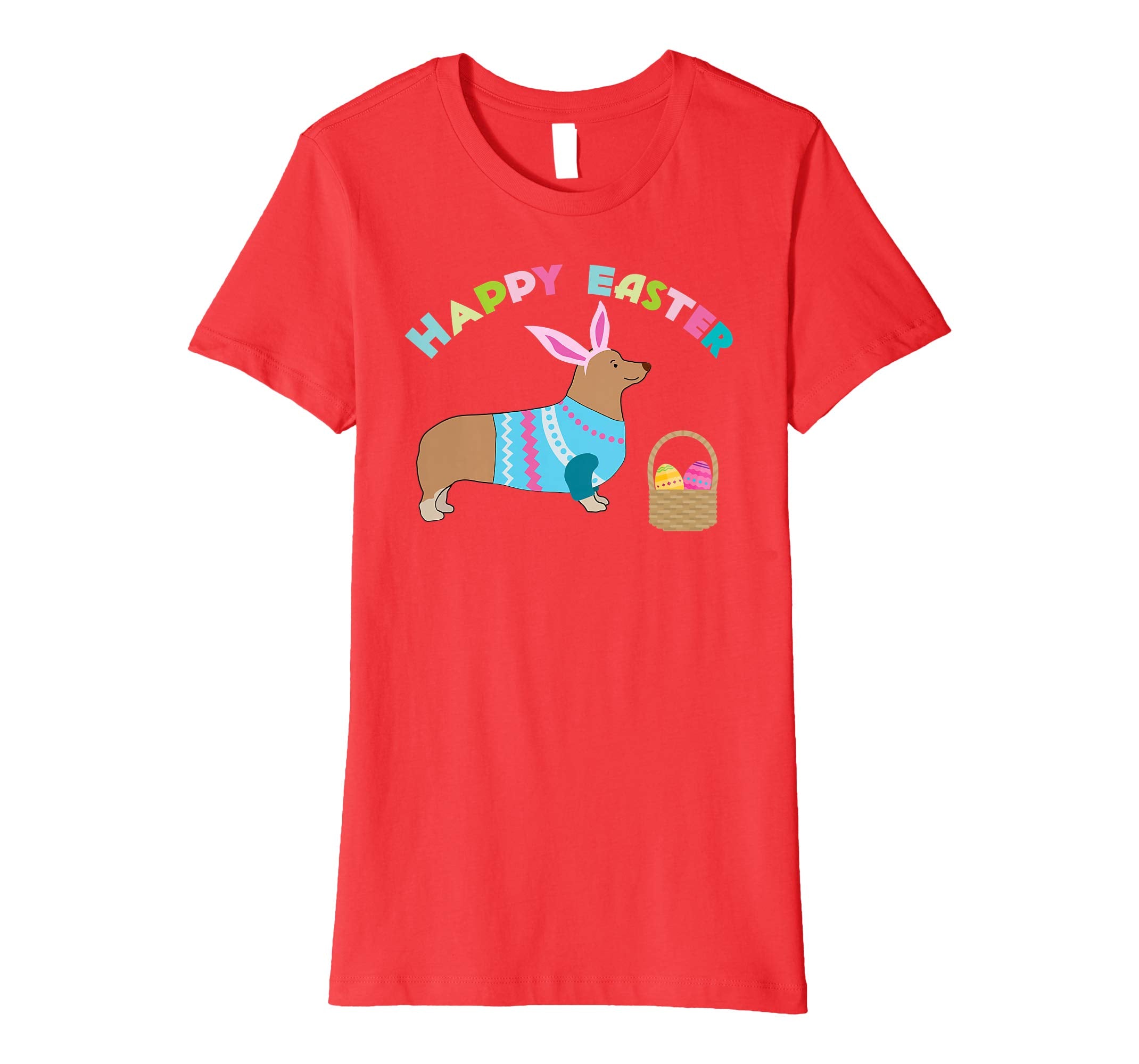 Corgi Easter T-shirt Pembroke Welsh Corgi in Dog Dress
