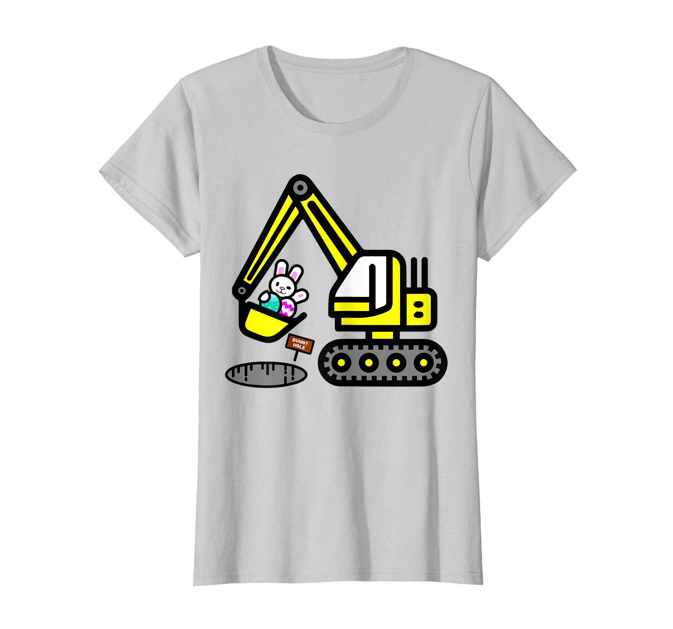 Funny Easter Egg Bunny Excavator Shirt Gift