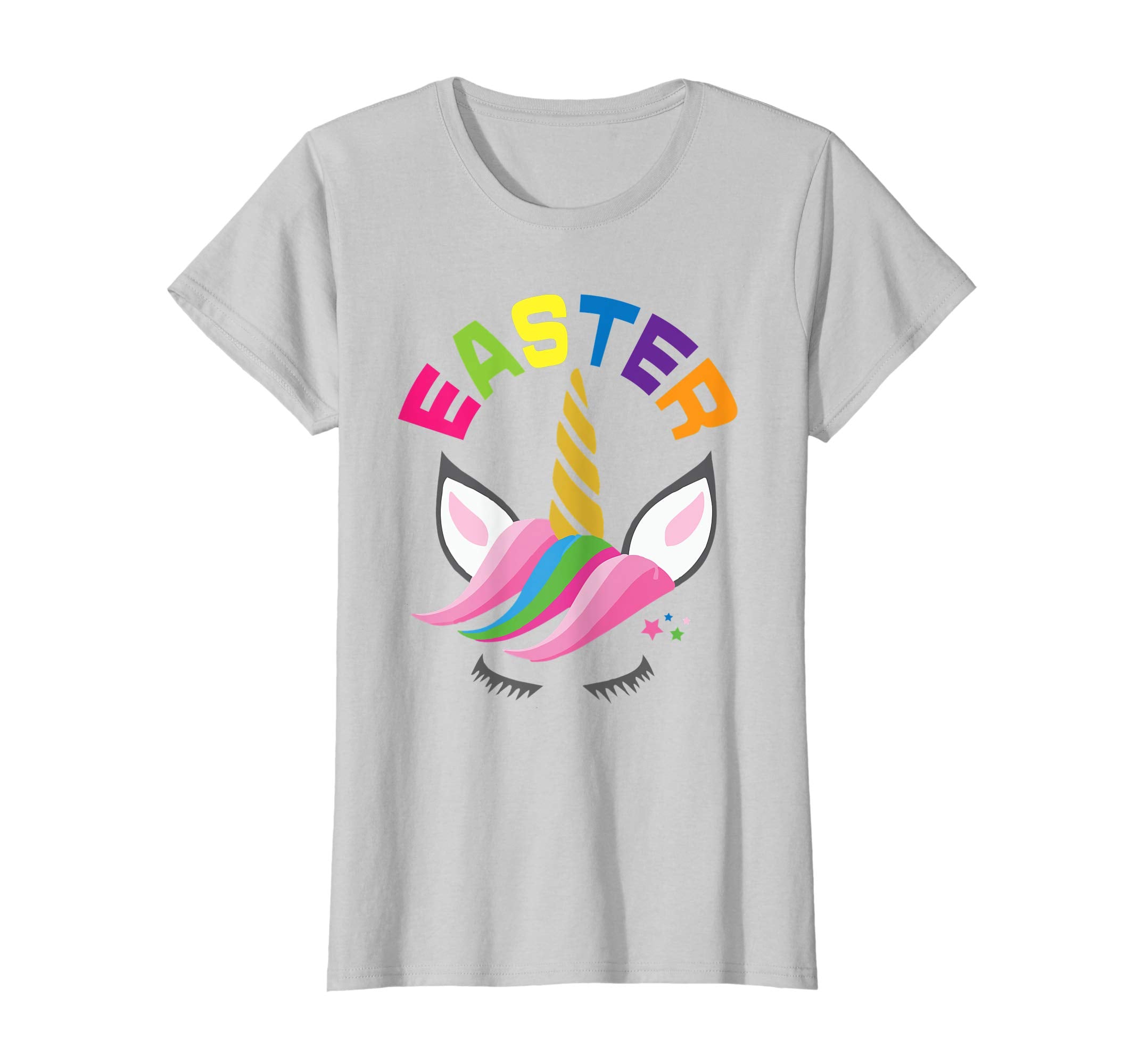 Rainbow Unicorn Easter Shirt Custom Name Gift for girls
