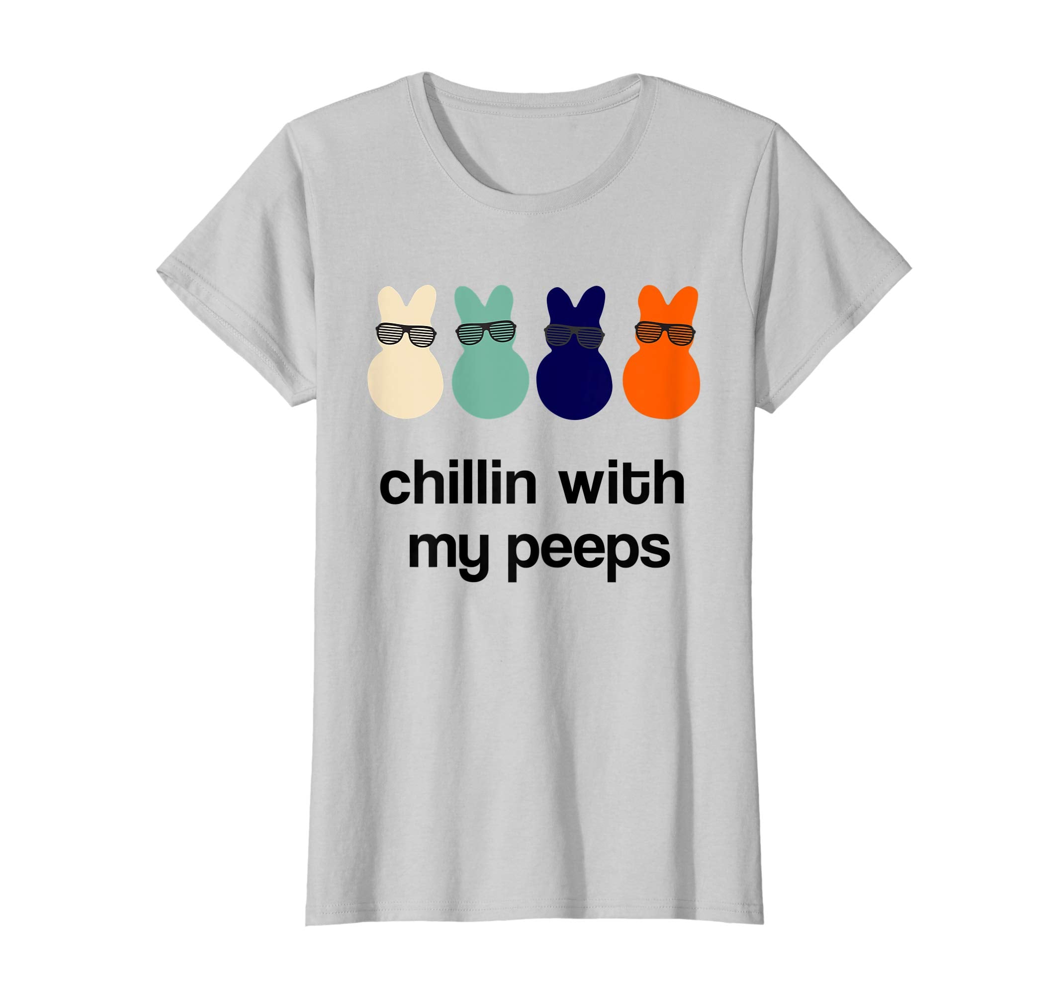 Chillin With My Peeps Funny Easter Bunny Cool Shades T-Shirt