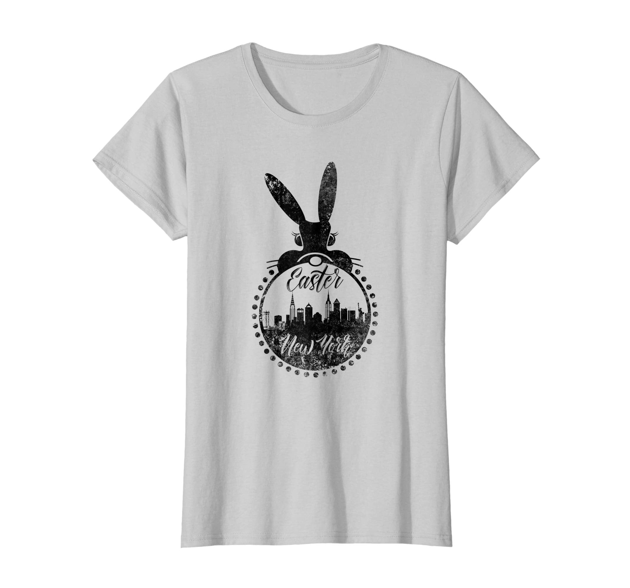 Happy Easter Rabbit T-shirt New York Skyline