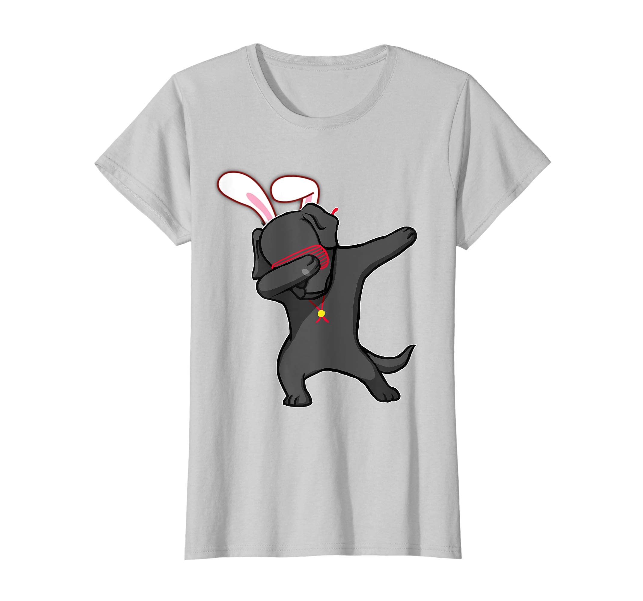 Easter Bunny Dabbing Labrador Dog Tshirt Rabbit Ears Animal