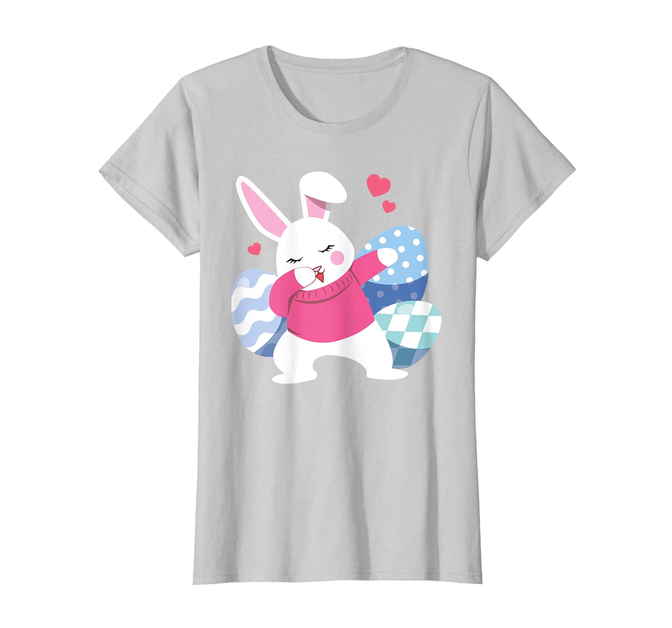 Eggs Easter Bunny Dabbing Shirt Rabbit For Kids Girls