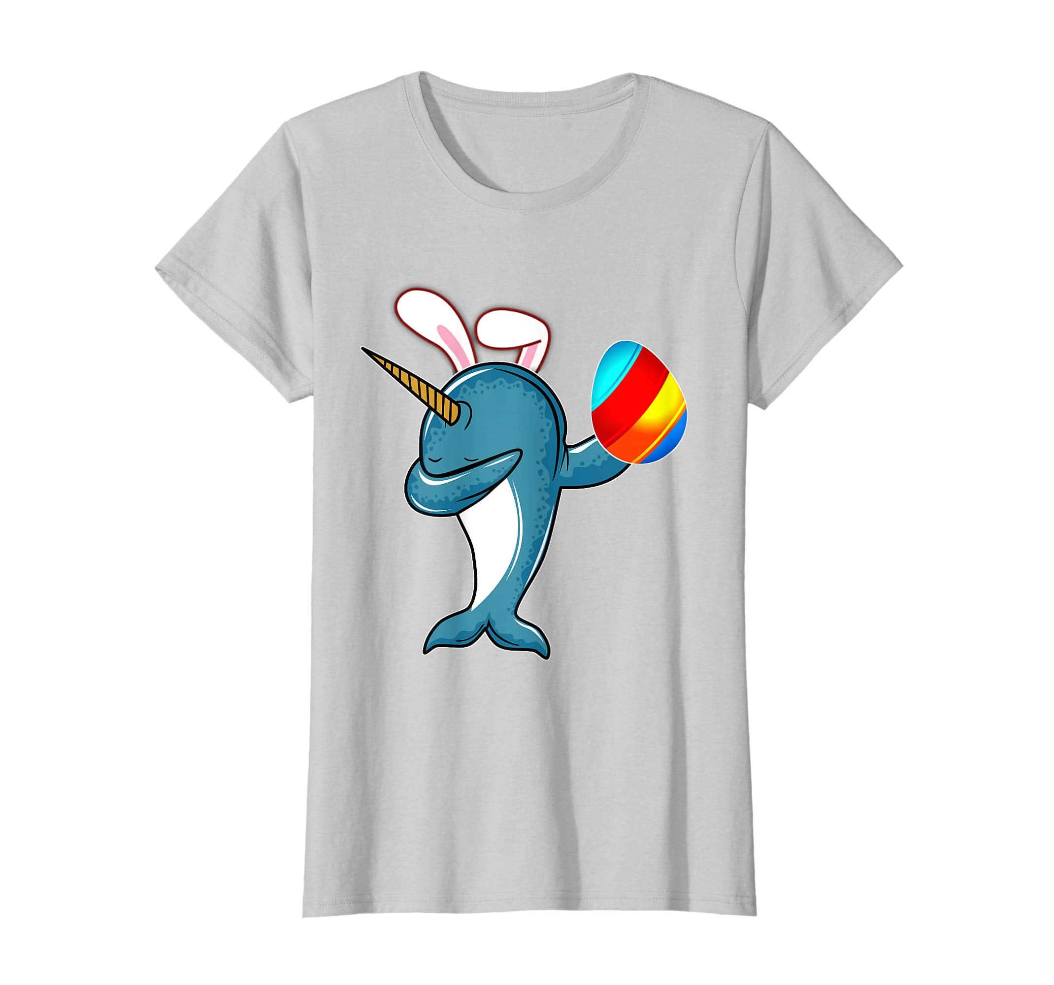 Easter Bunny Dabbing Narwhal Unicorn Tshirt Egg Ears Gift