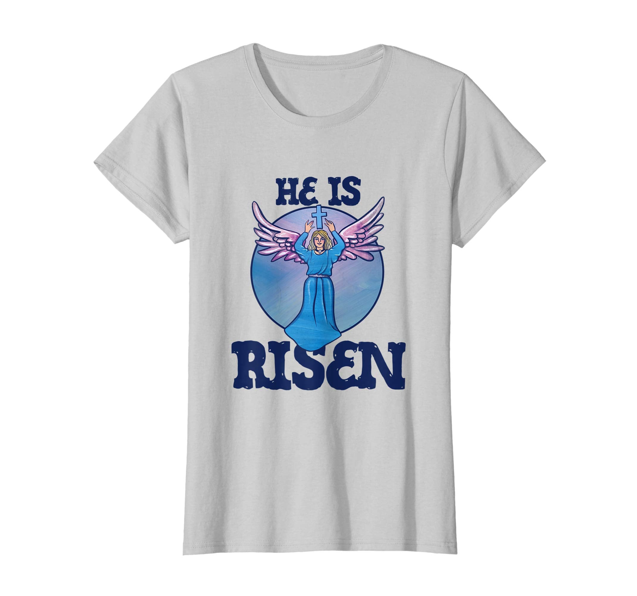He is Risen t-shirt Christian Easter Sunday Angel Artwork